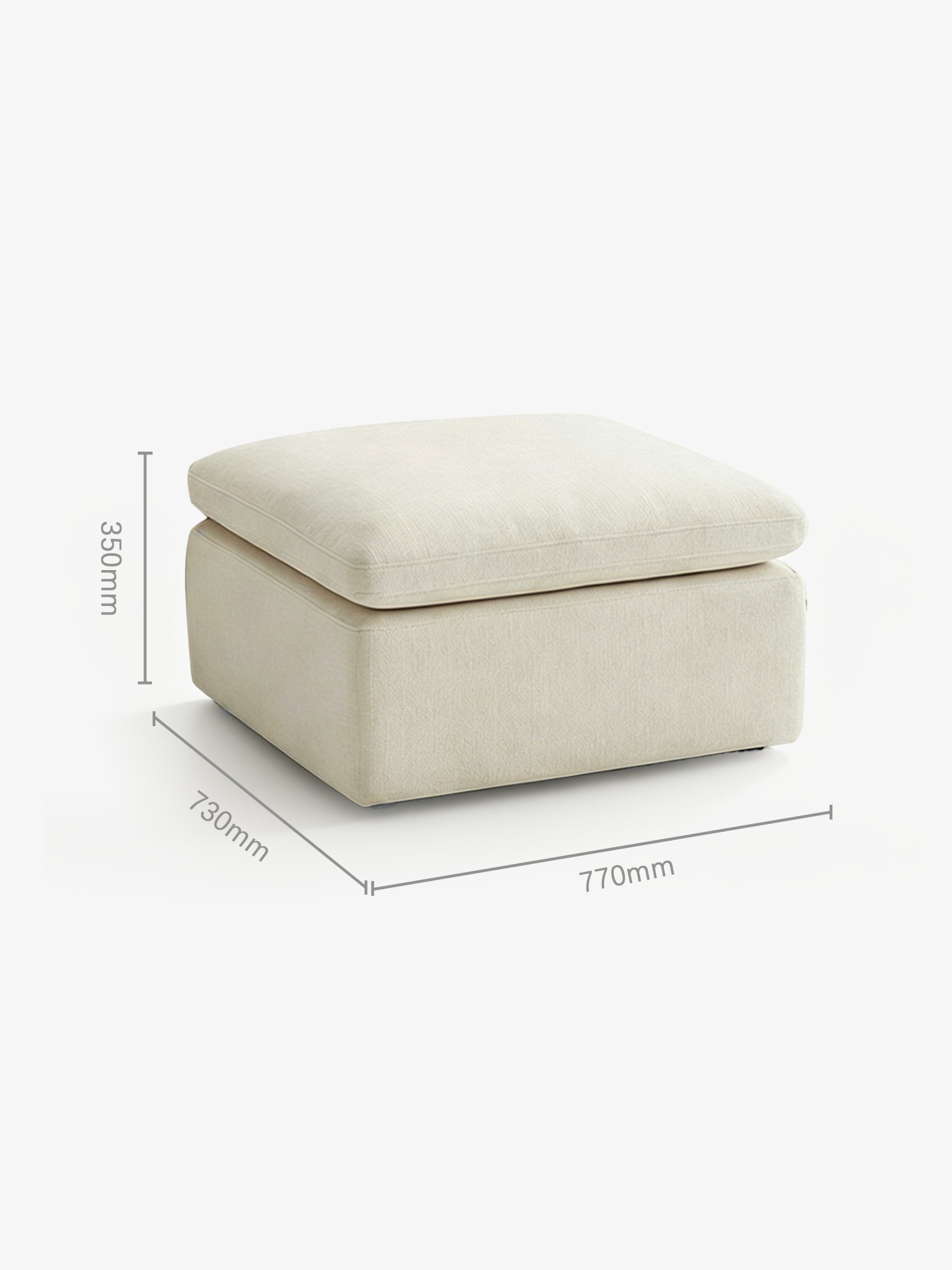 LEENE 4-Seater Modular Sofa with Ottoman
