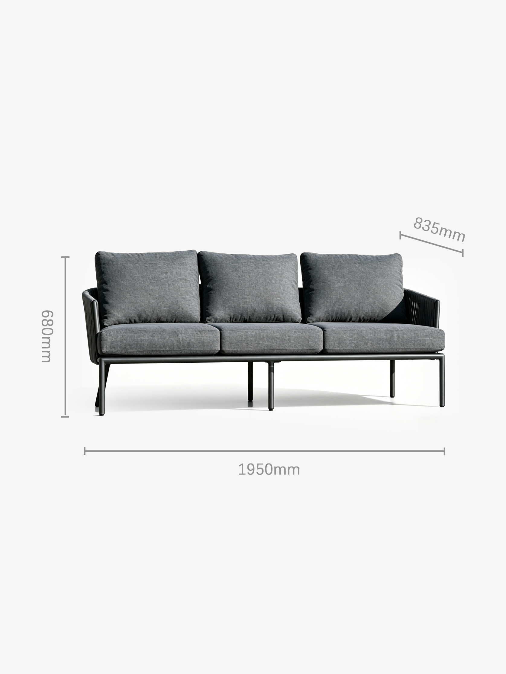 RIVA 4-Piece Outdoor Rope Sofa Set