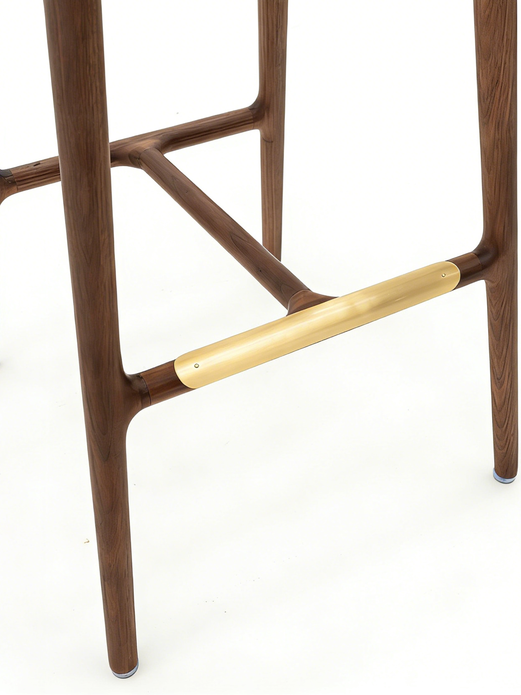 VINO Solid Black Walnut Bar Stool