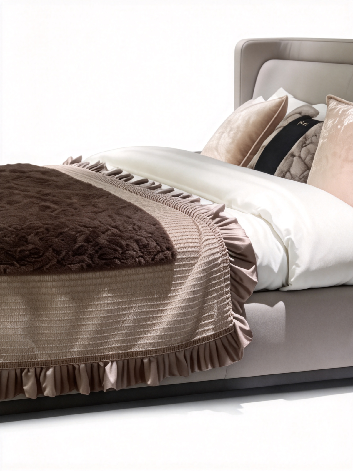 ELVAR Leather Super King Bed Frame