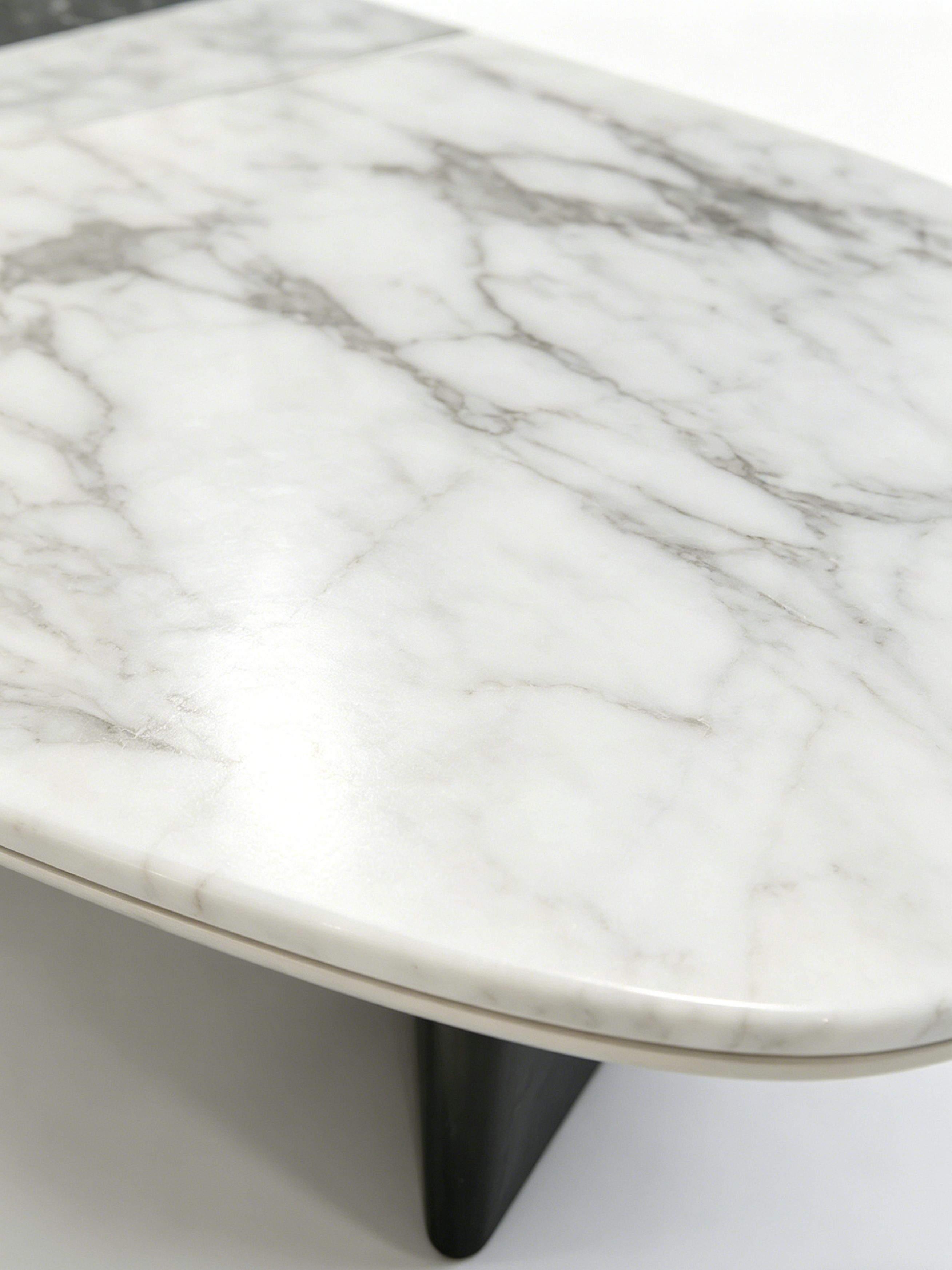 LUNA Dual-Tone Marble & Saddle Leather Coffee Table