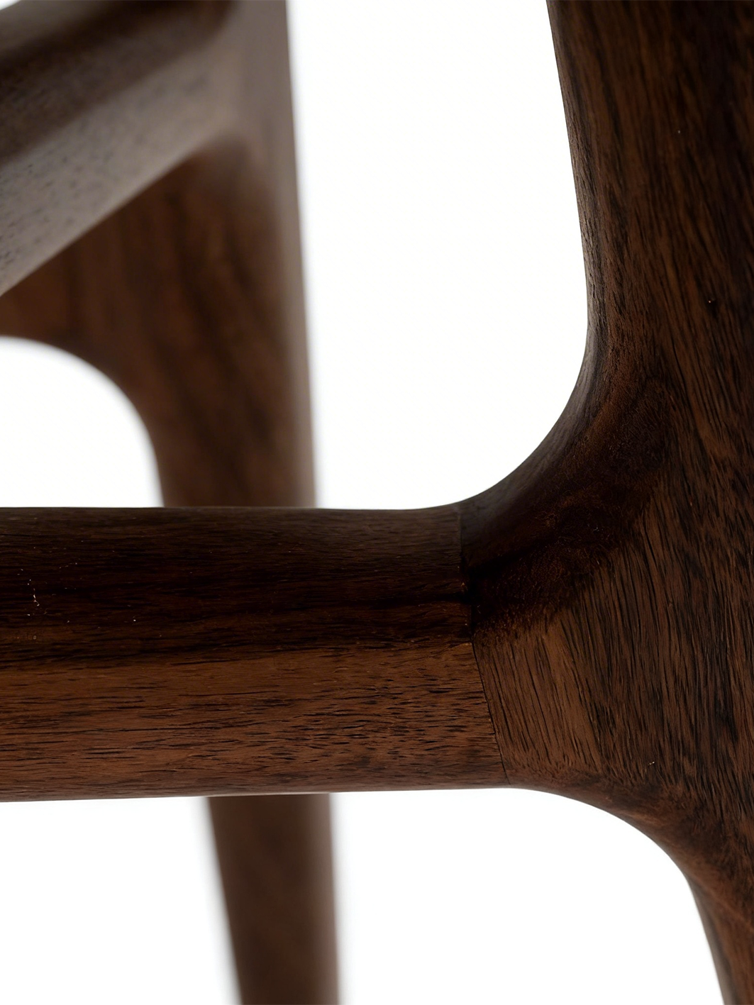 YU Solid Black Walnut Japandi Side Table