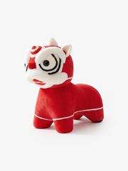 LUCKY LION Plush Ride-On Stool