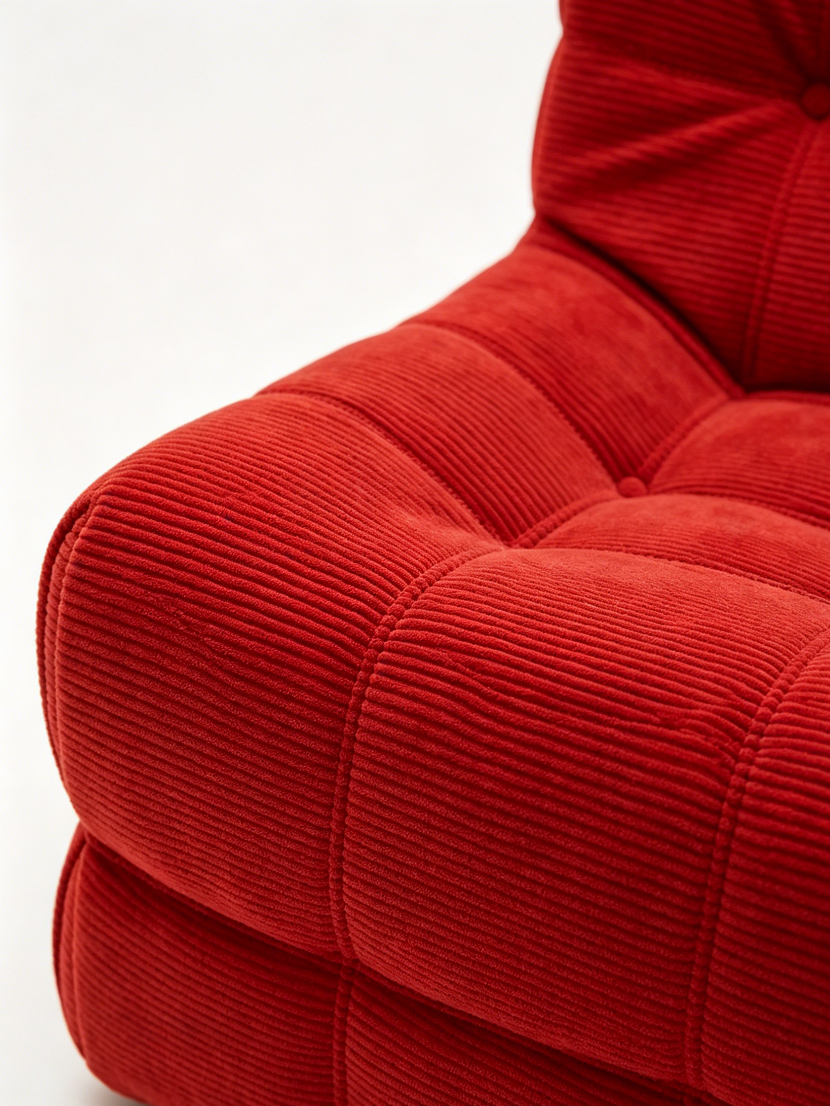POMO Red Quilted Lounge Chair