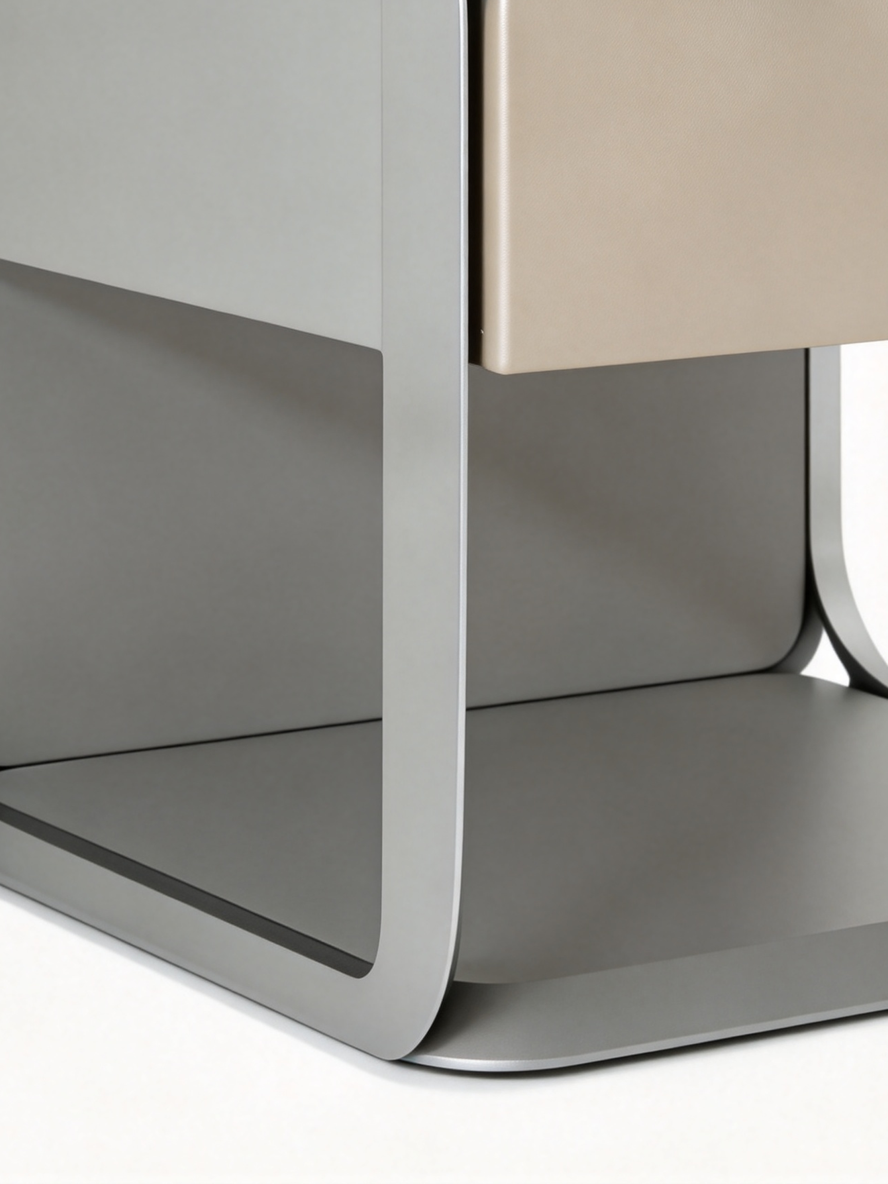 LYRA Stainless Steel Bedside Table