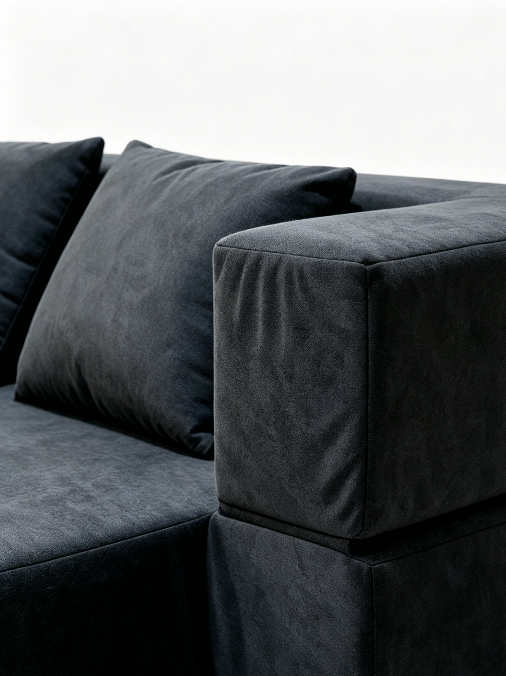 Slab Italian Contemporary Velvet 3-Seater Sofa