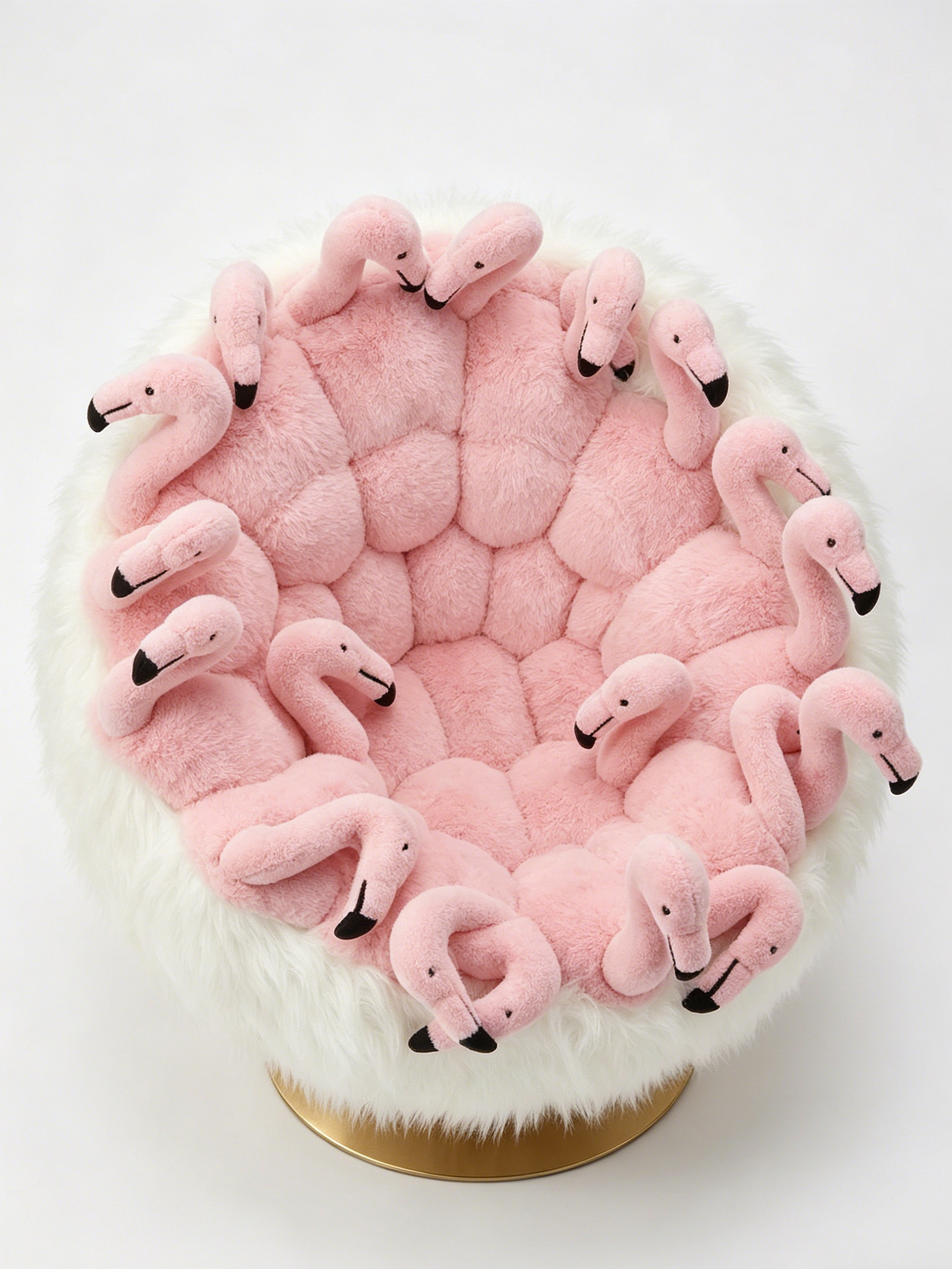 FLORA Flamingo Swivel Lounge Chair