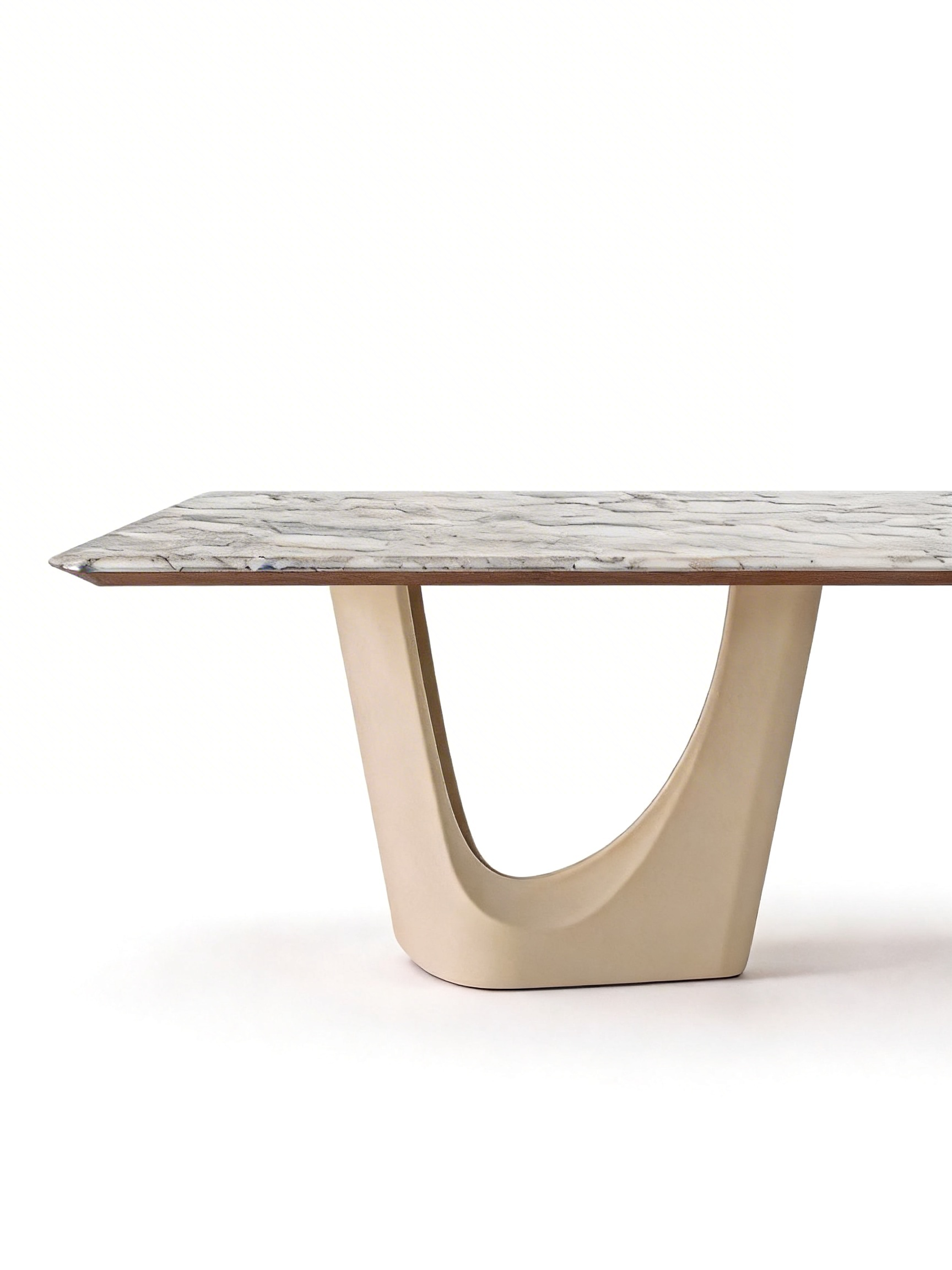 VALEN Blue Crystal Marble Dining Table