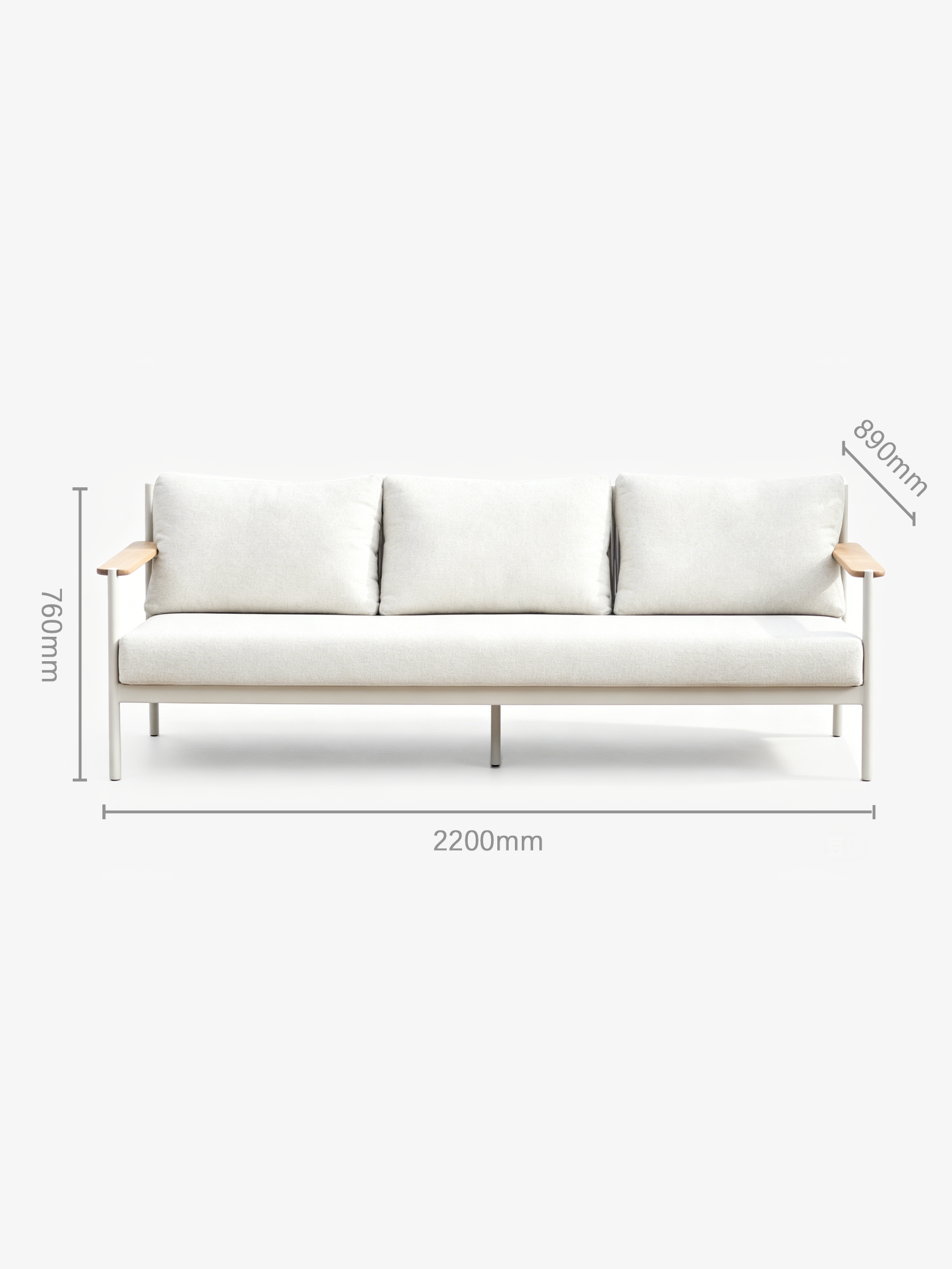 WING Outdoor Sofa Set with Sintered Stone Coffee Table