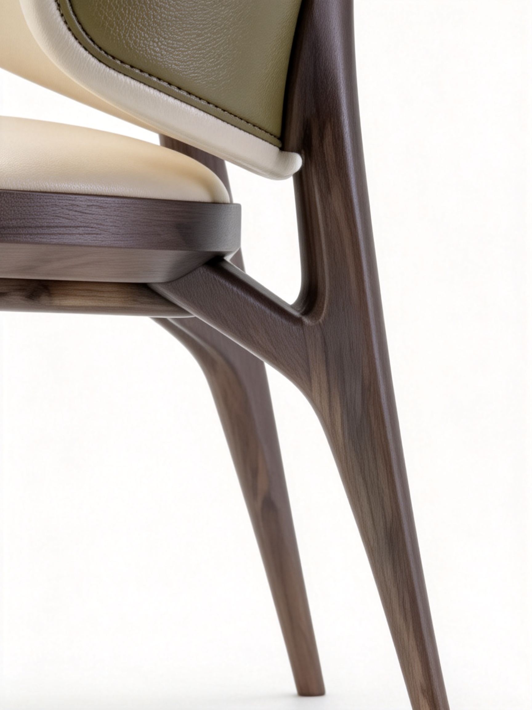 ELARA Genuine Leather Dining Chair