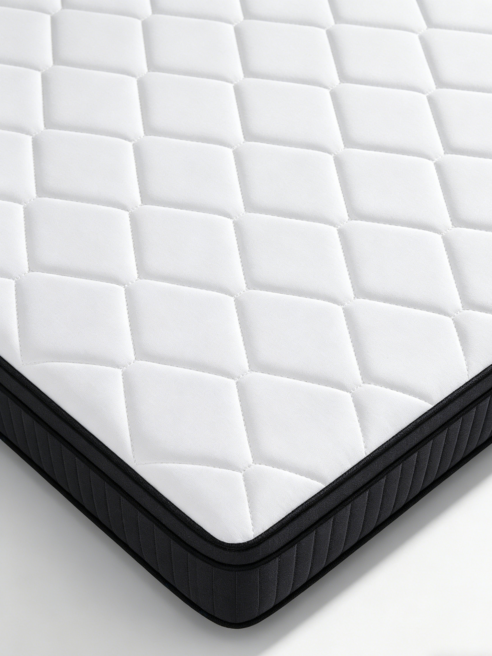 Quilted Diamond Contour Mattress, Medium-Firm, Super King
