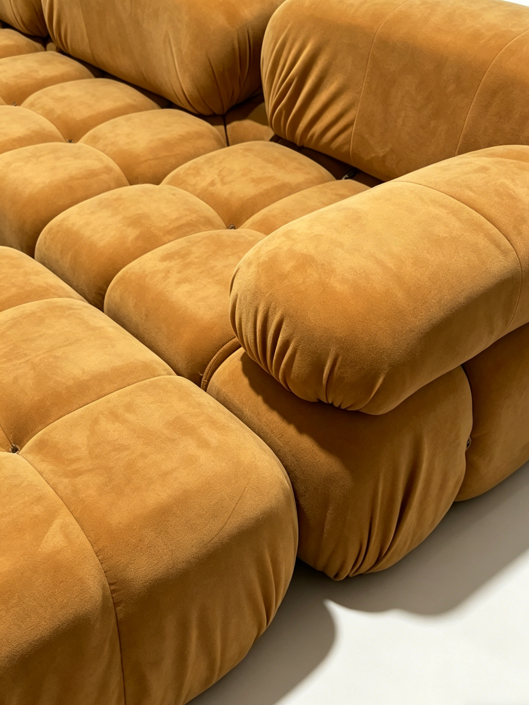 BISCUIT 4-Seater Self-Expanding Velvet Sofa