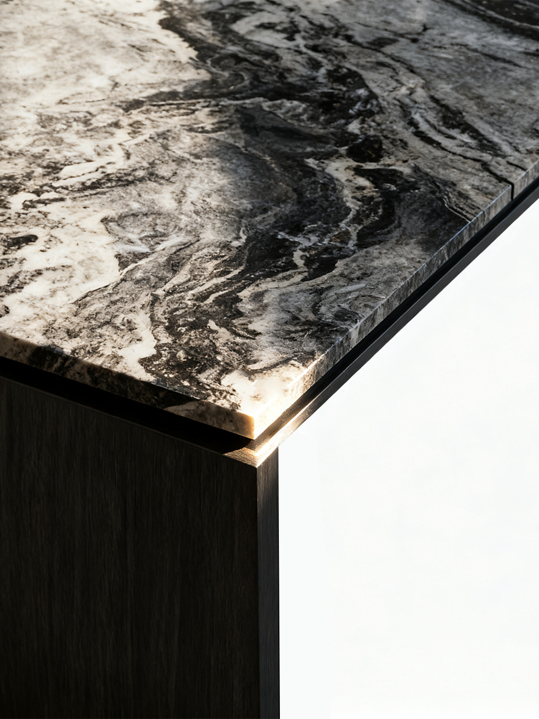 VENETO Venetian Brown Marble Dining Table