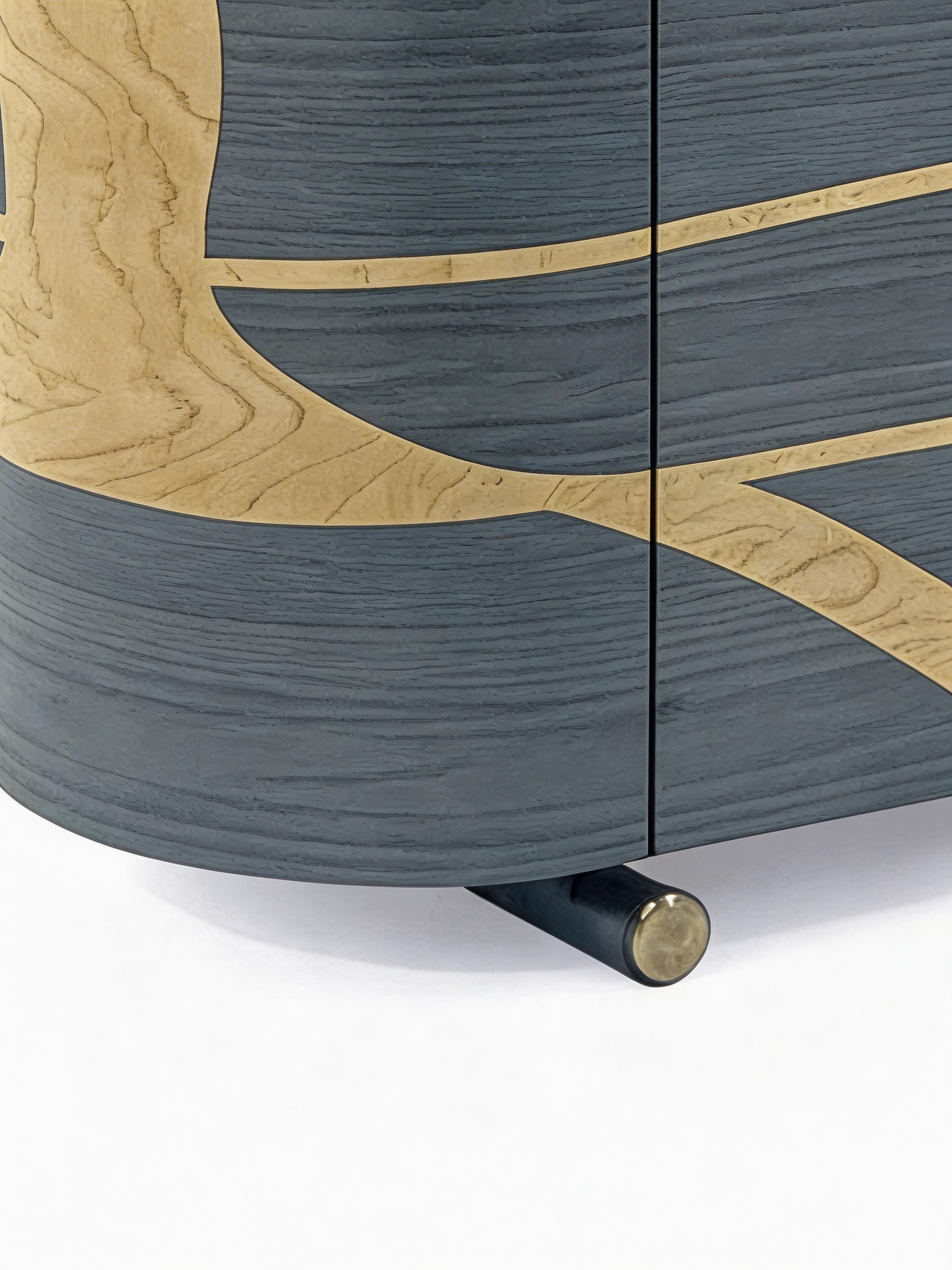 Rivage Contemporary Wood Veneer Sideboard