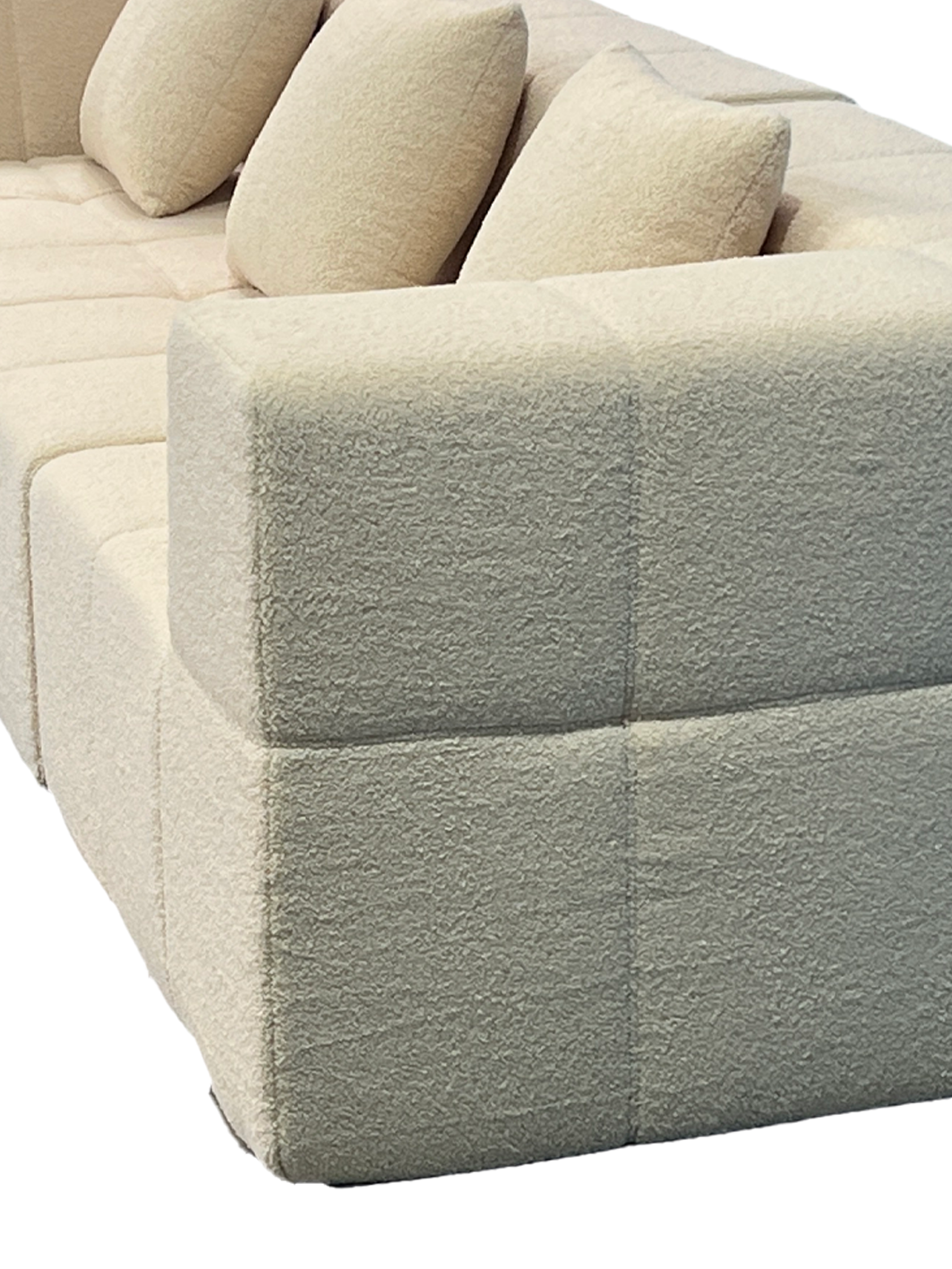 SOFT 4-Seater Self-Expanding Velvet Sofa