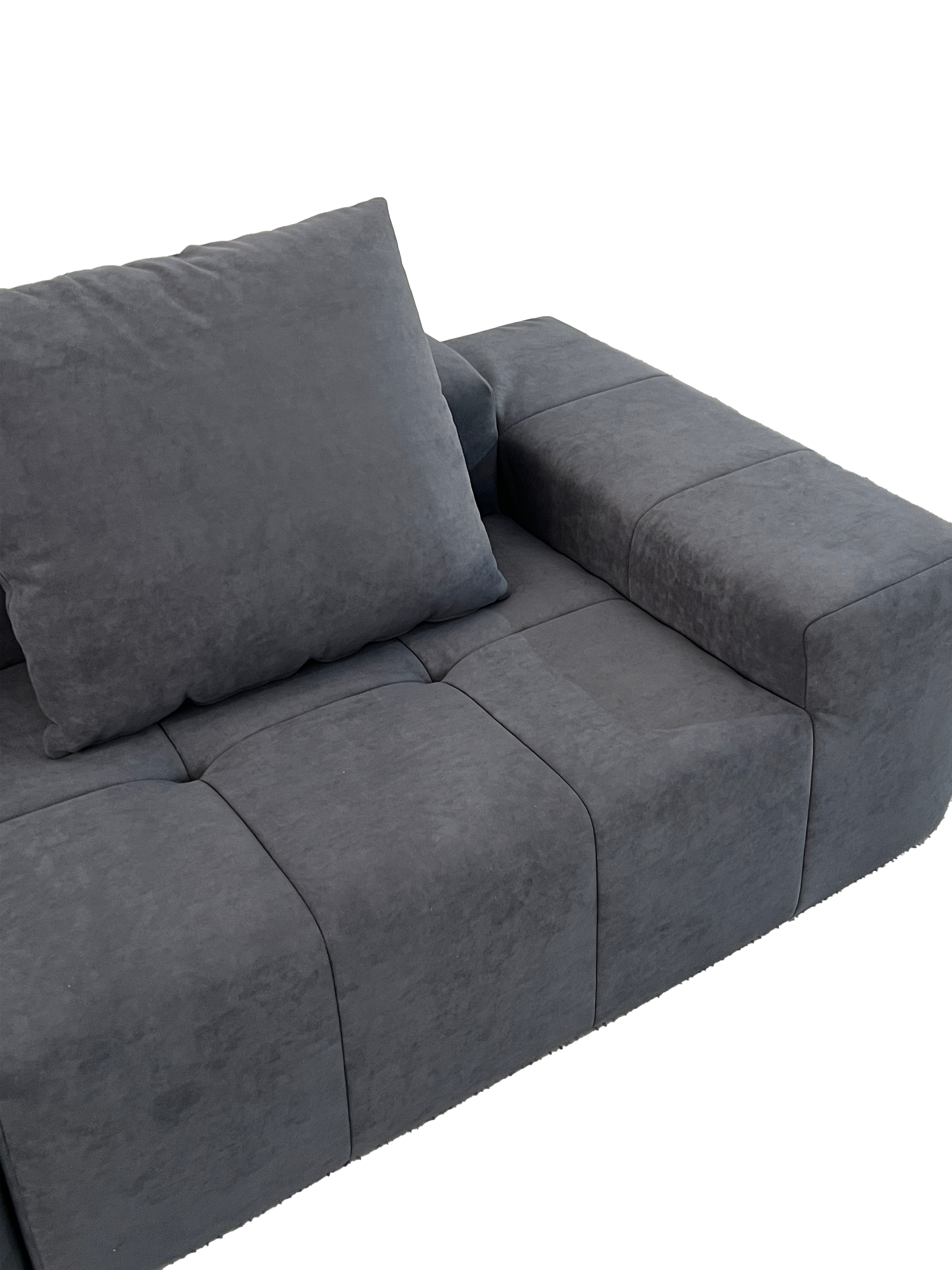 STONE 4-Seater Self-Expanding Velvet Sofa