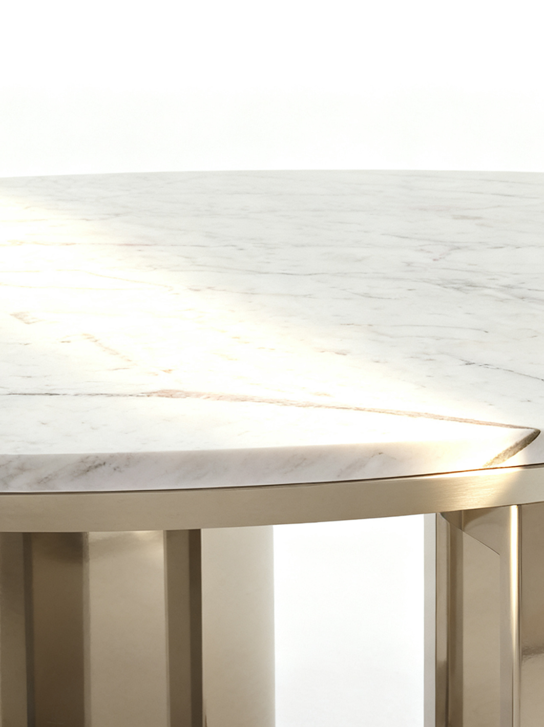 NARSI Marble Round Dining Table