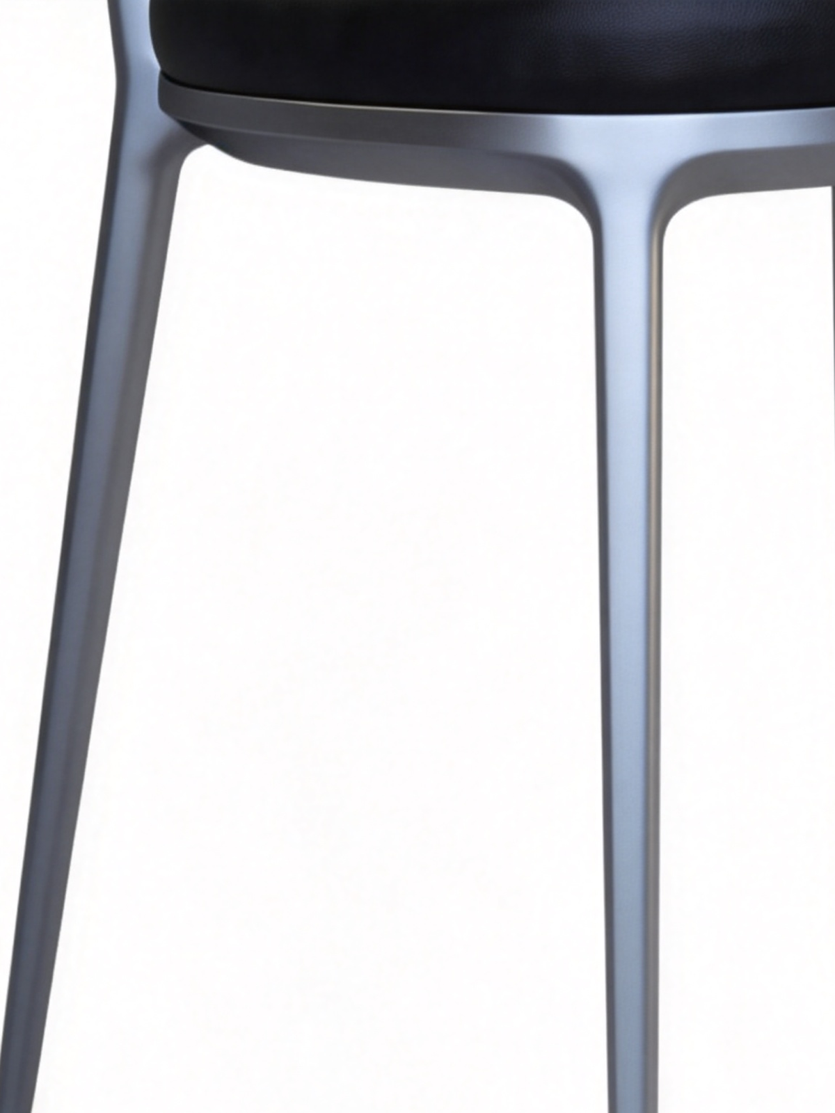 CIRCA Black Leather Dining Chair