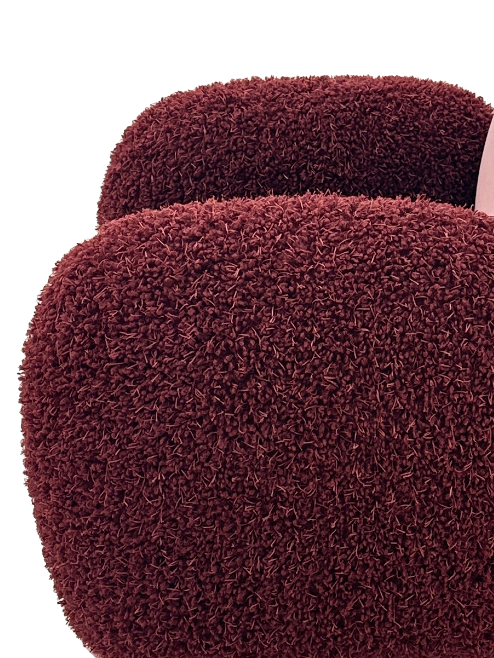 RUBIS Two-Tone Velvet Lounge Chair