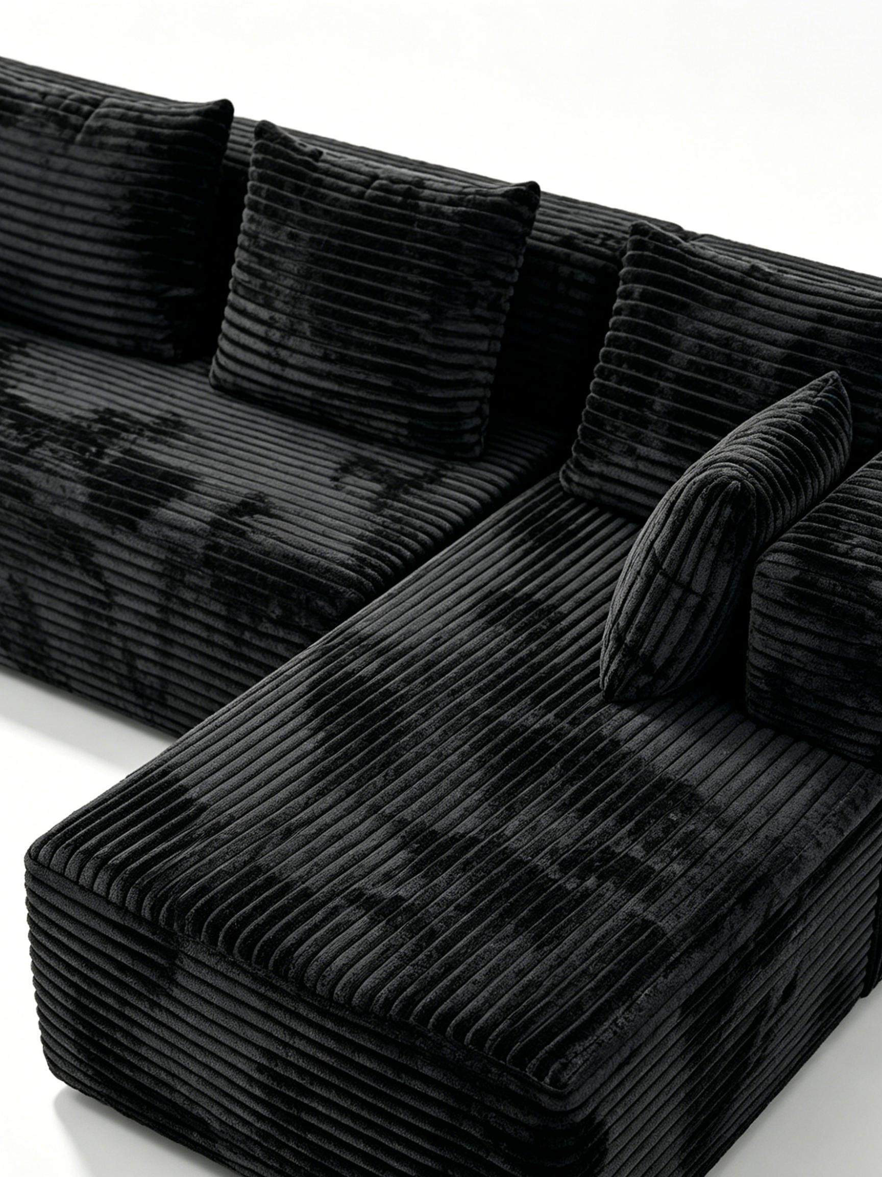 Cove Italian Contemporary Velvet Corner Sofa
