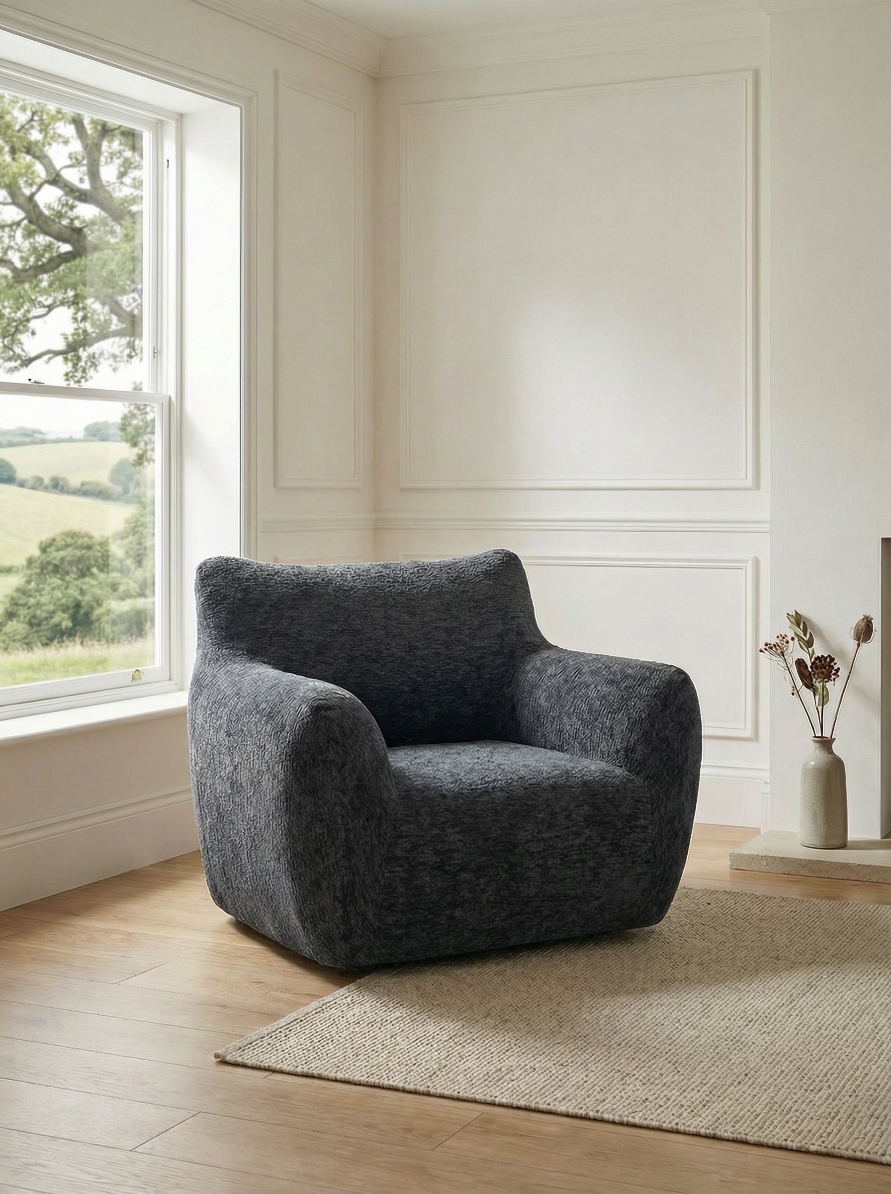 SENE Charcoal Bubble Armchair