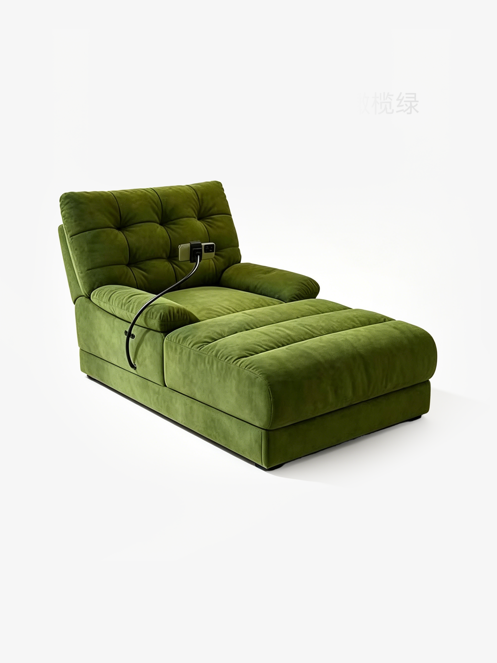 Plume Cloud-Quilted Reclining Chaise Longue