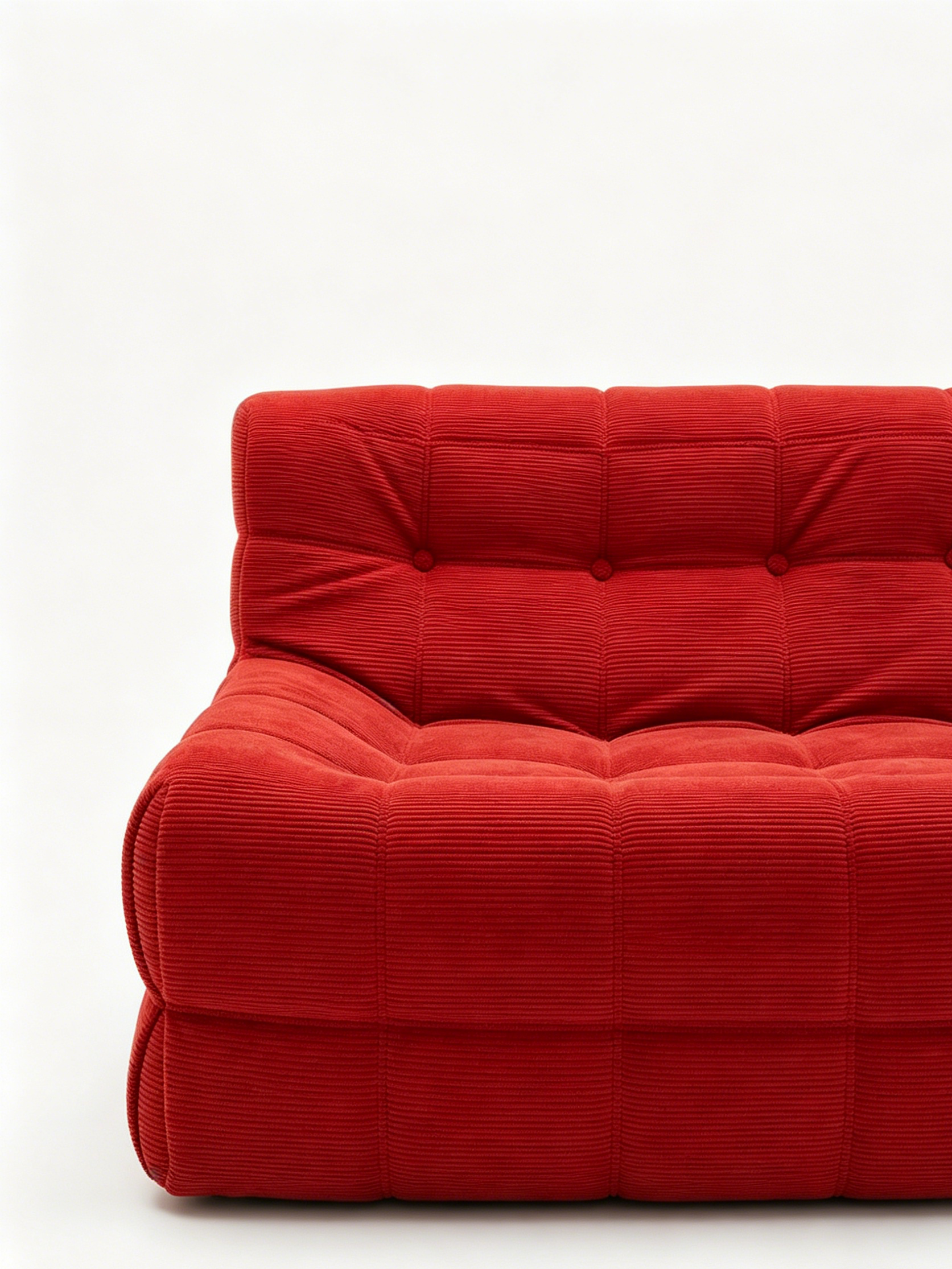 POMO Red Quilted Lounge Chair