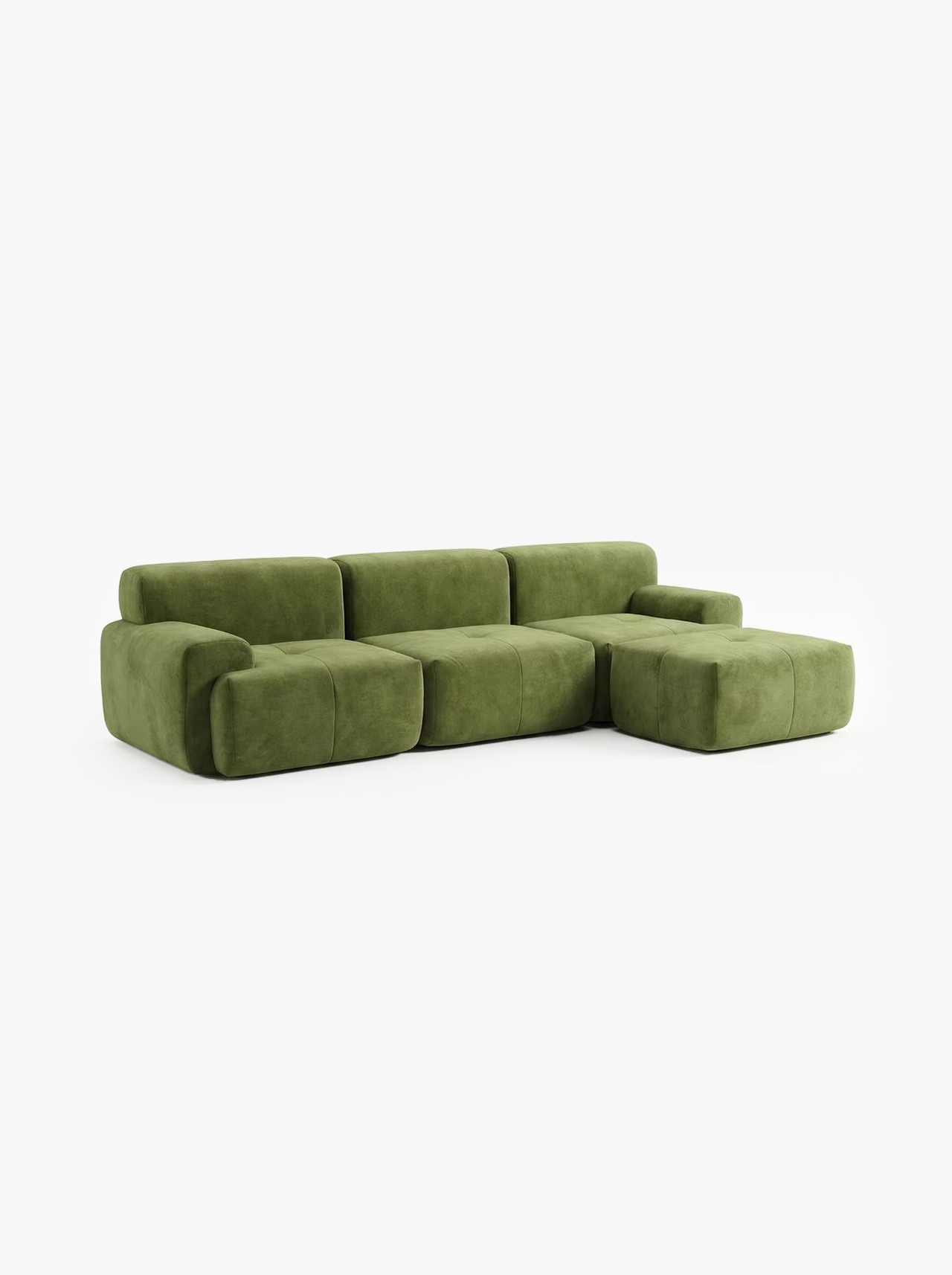 MOSS 4-Seater Modular Sectional Sofa with Ottoman