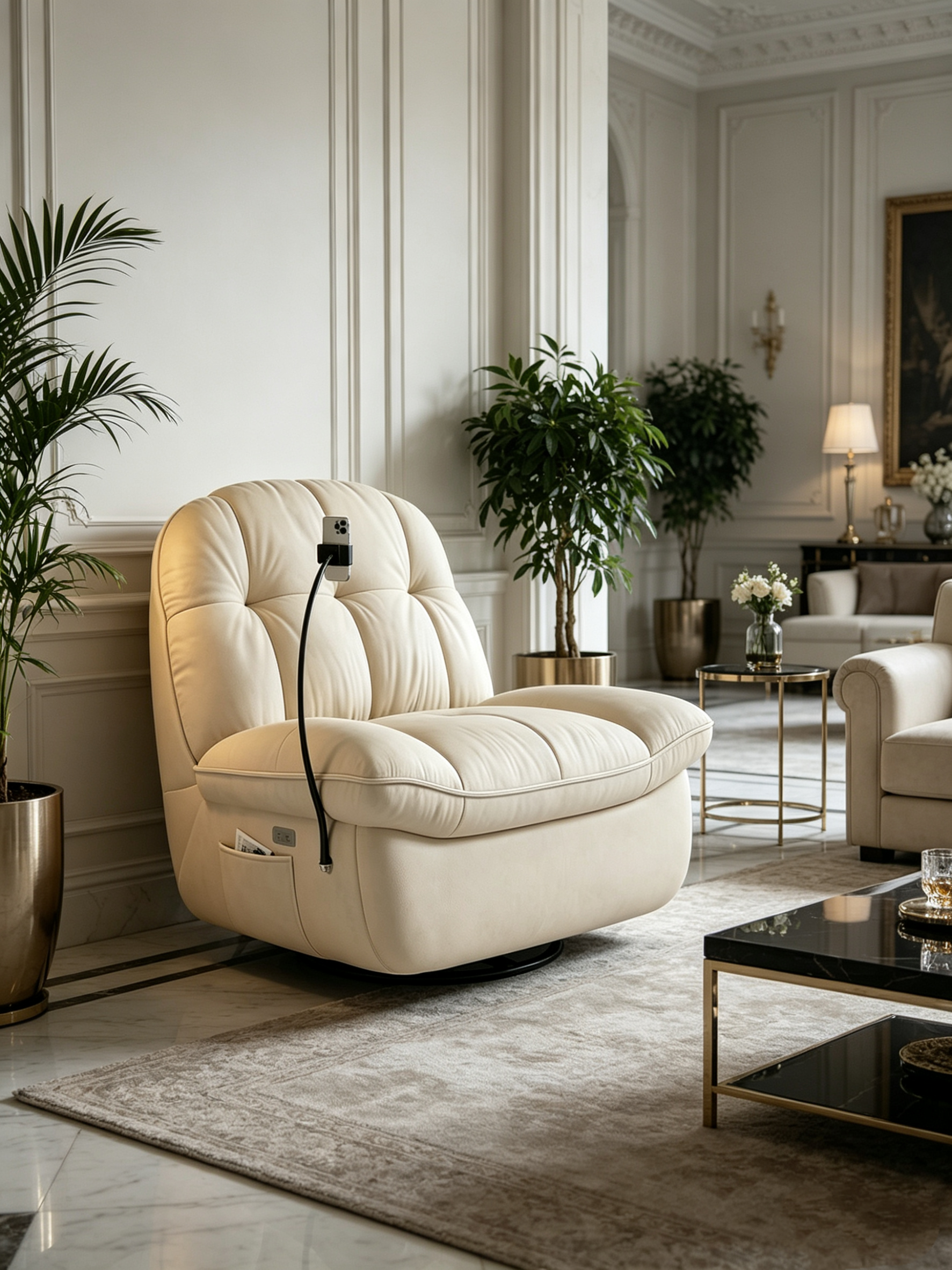 Nido Electric Swivel Rocking Chair