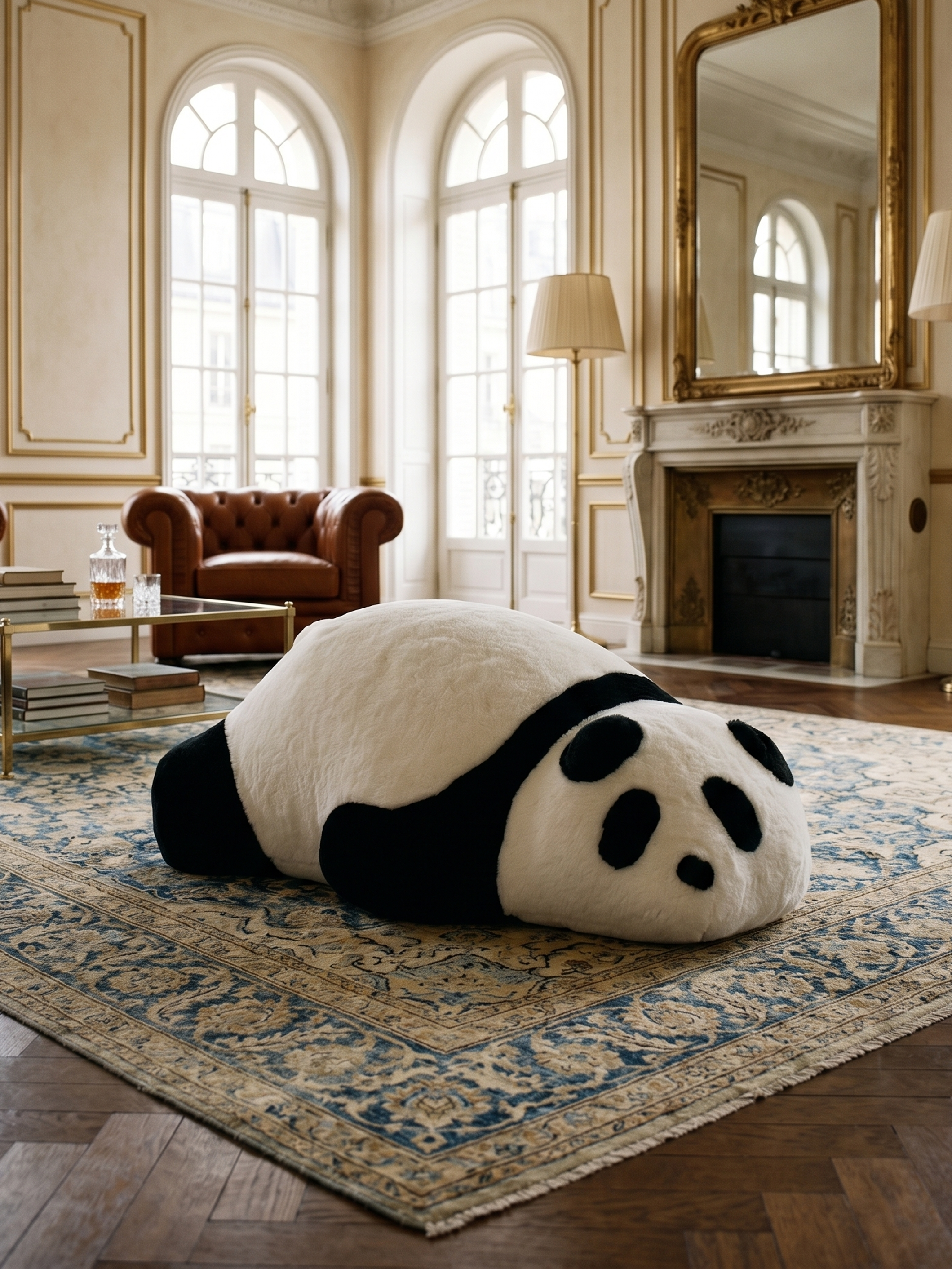 LAZY PANDA Sculptural Floor Seat