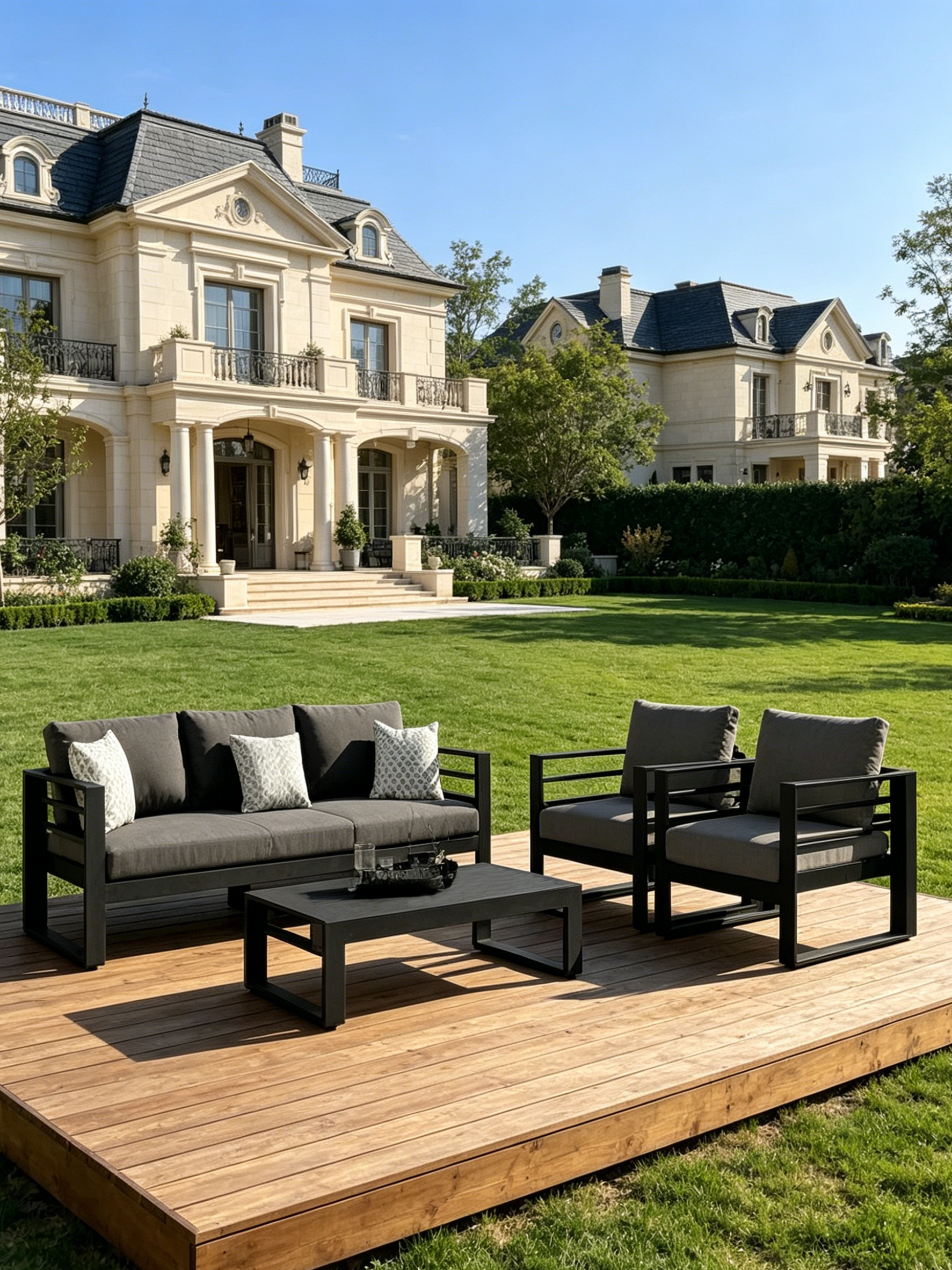 Forge Outdoor Sofa Set | 1+3 Seater with Coffee Table