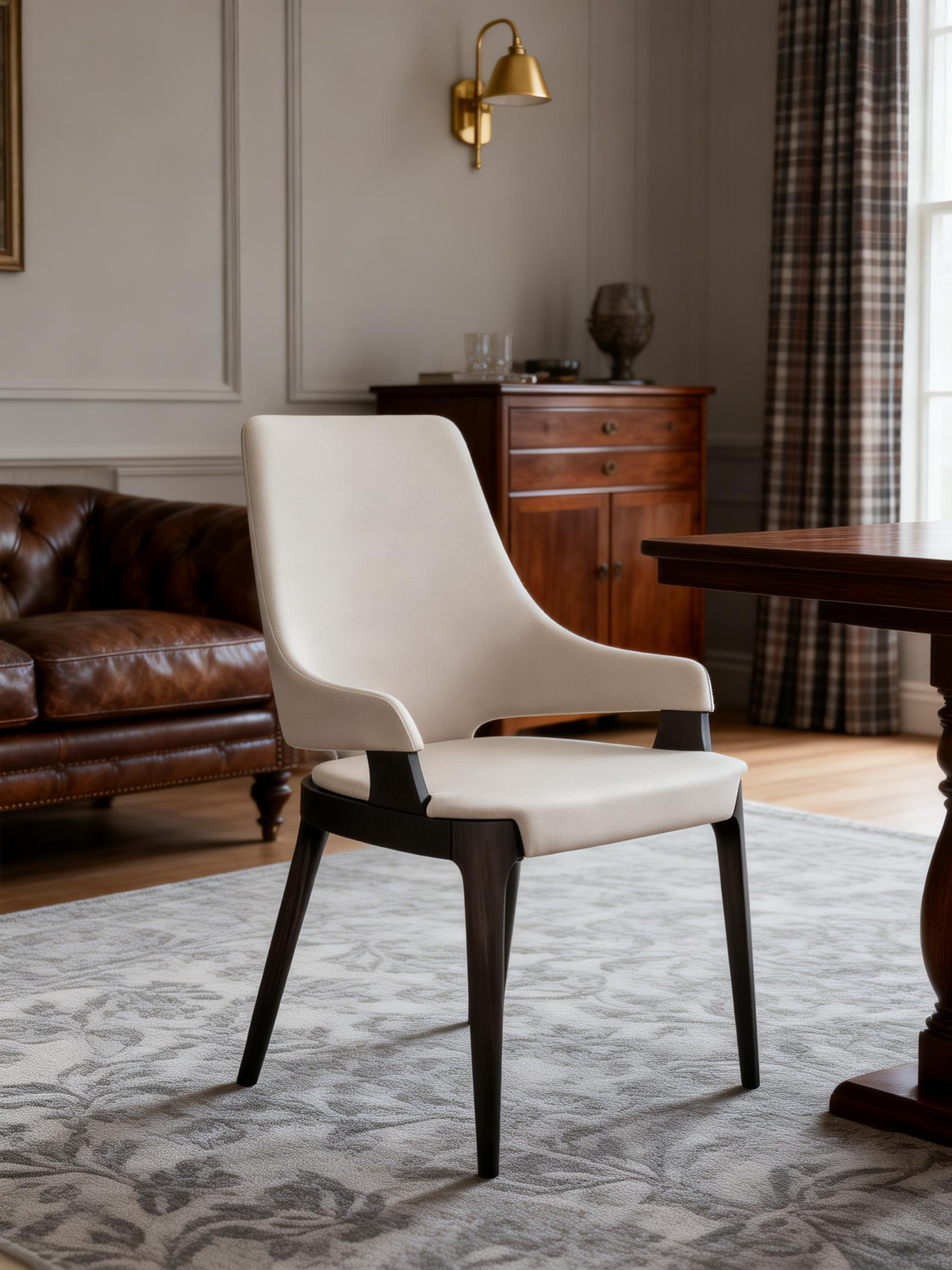 OBSIDIAN Smoked Wood Dining Chair