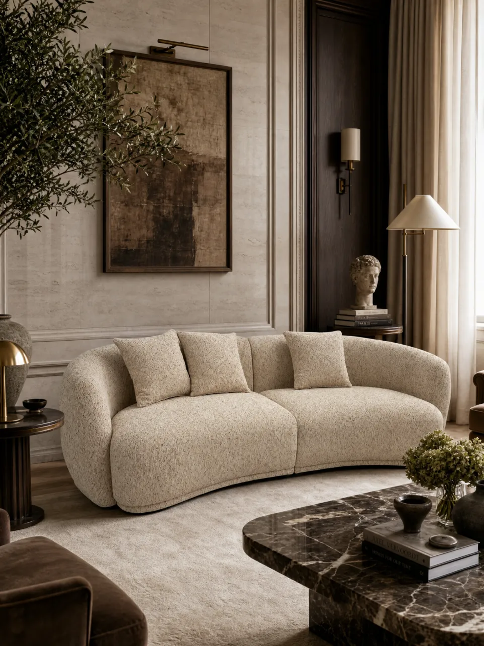 SABBIA 4-Seater Curved Sofa