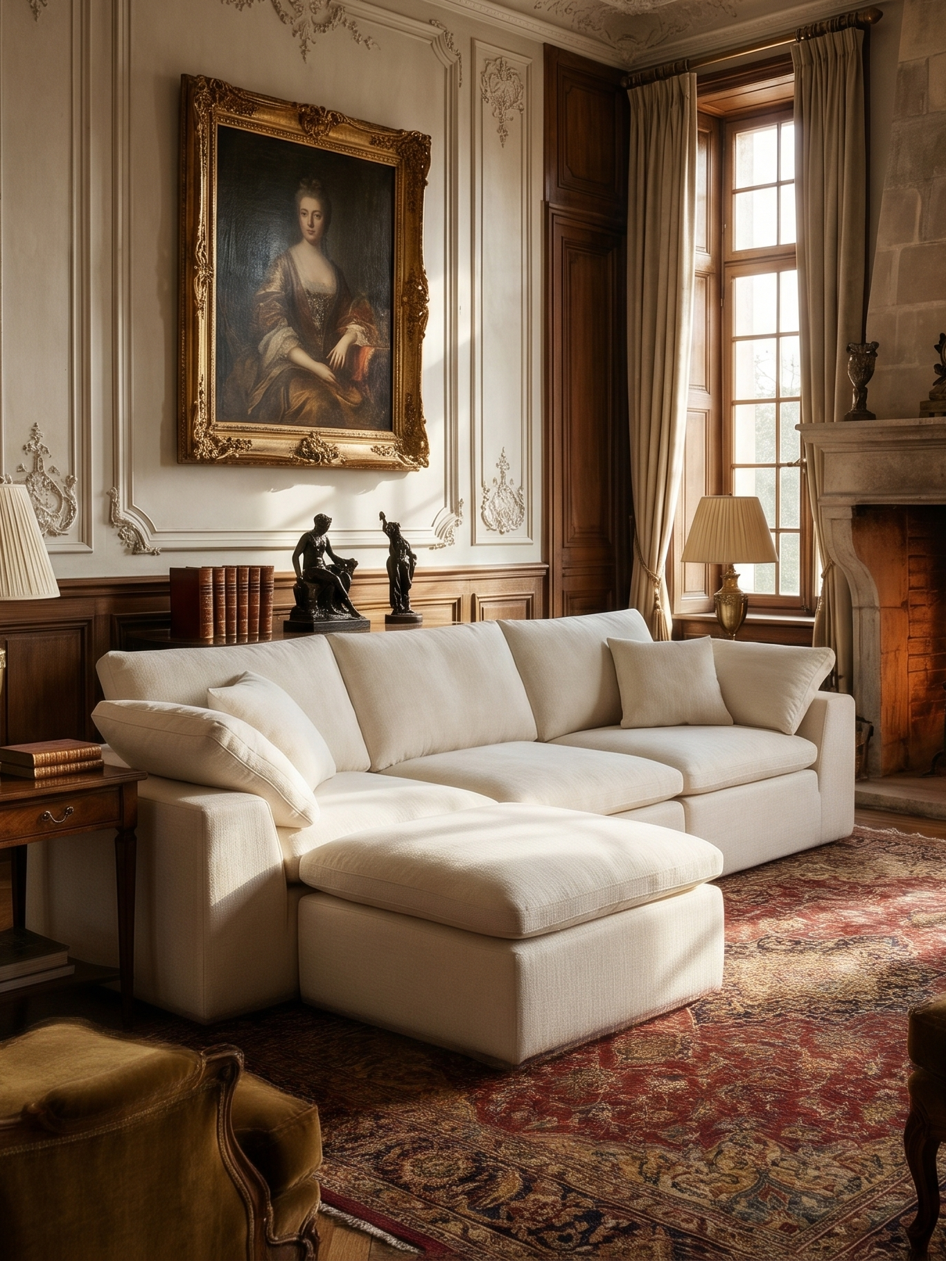 LEENE 4-Seater Modular Sofa with Ottoman