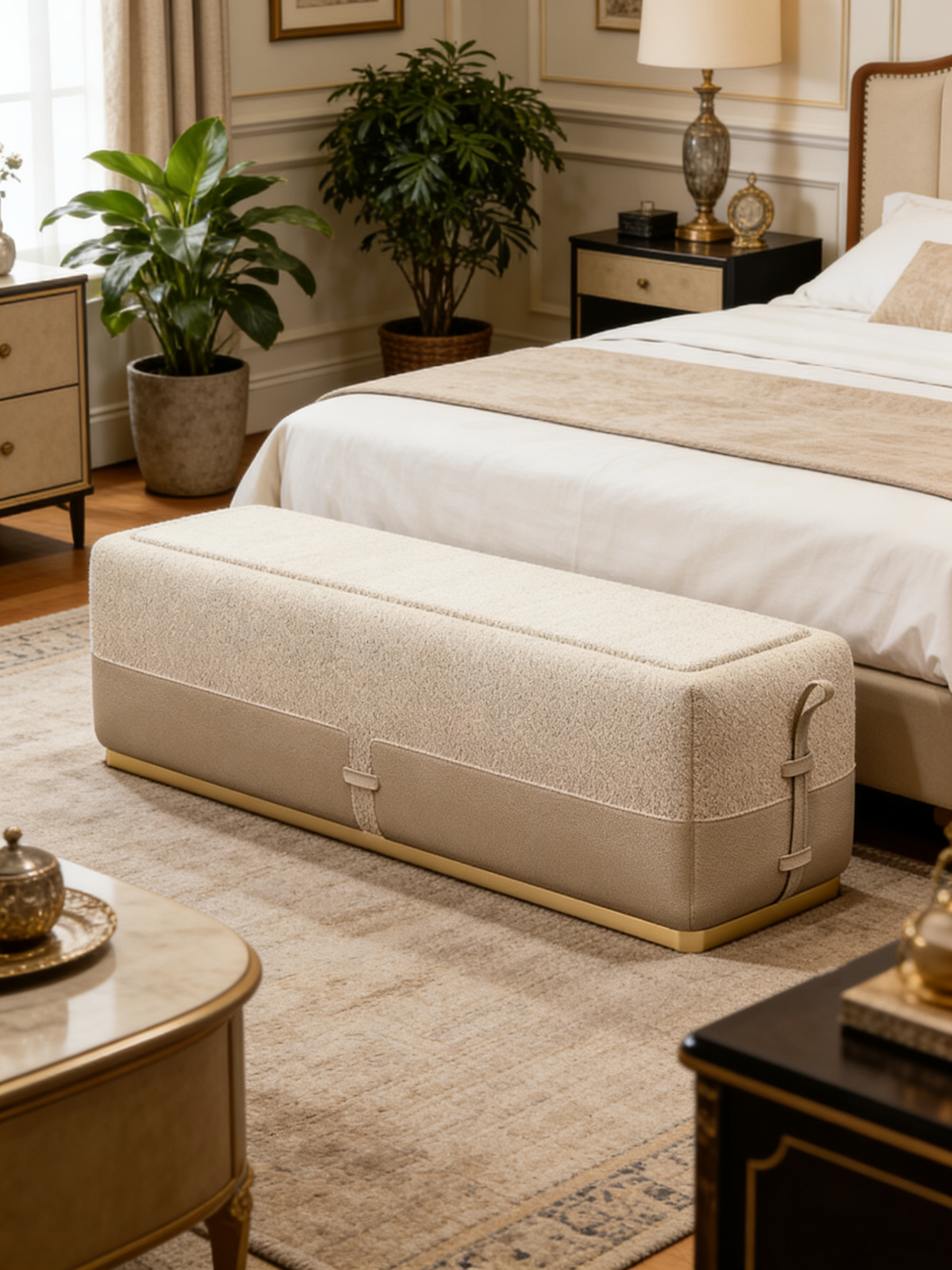 MONA Upholstered End-of-Bed Bench