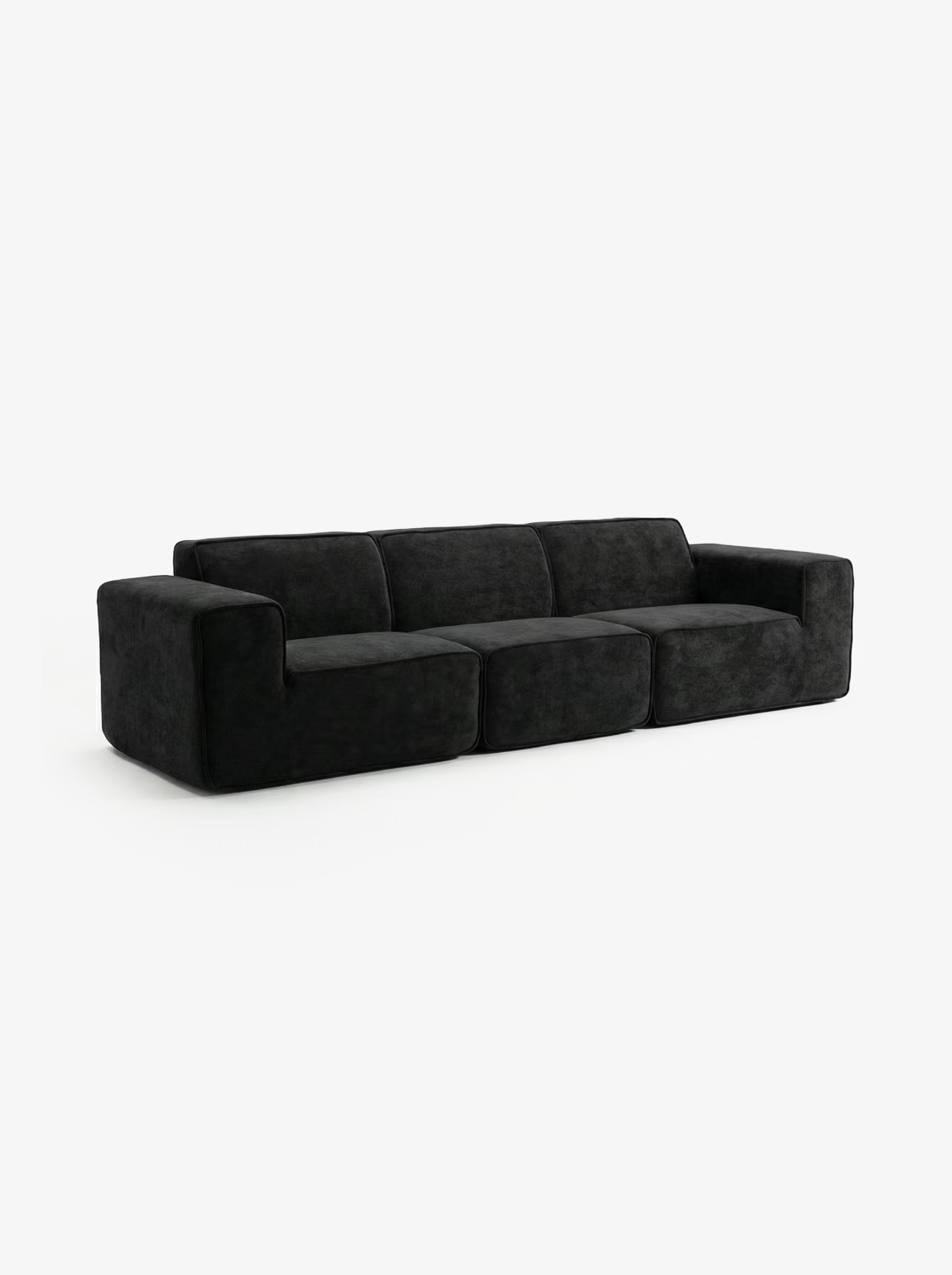 COAL 4-Seater Charcoal Modular Block Sofa