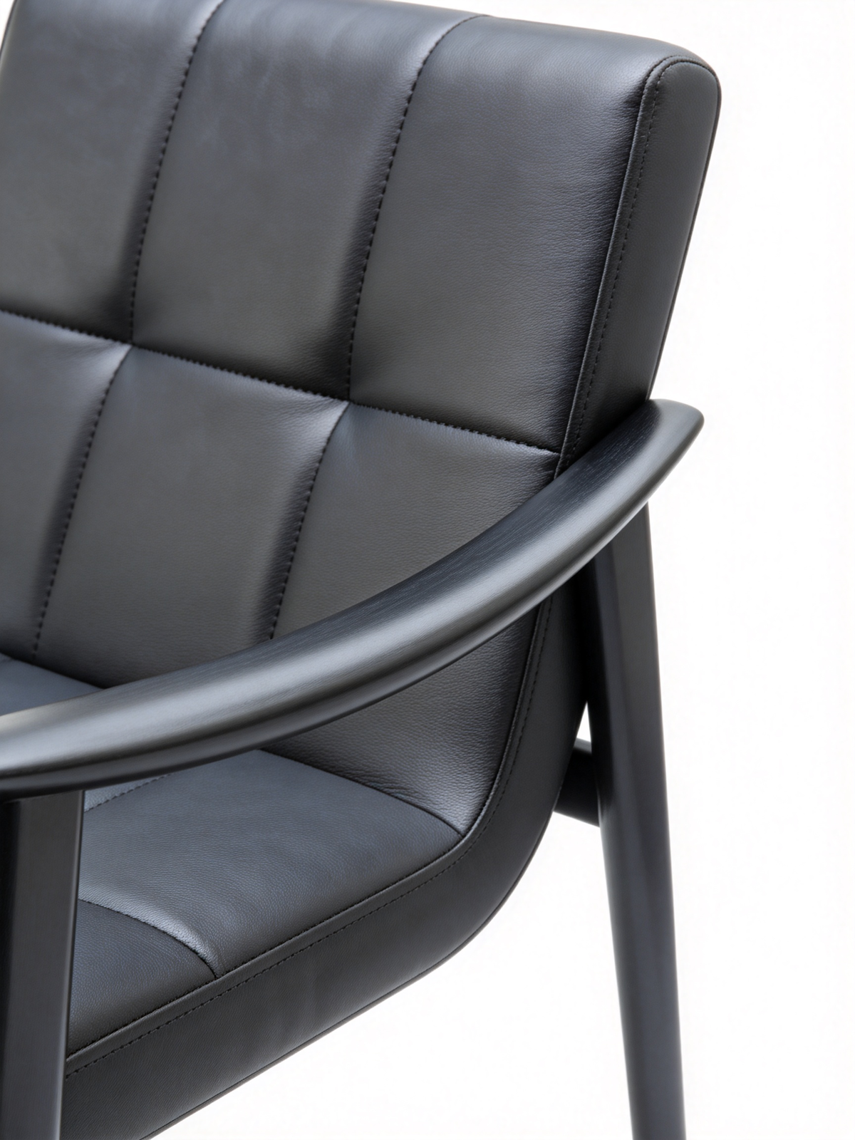 ALDER Leather & Ash Wood Dining Chair