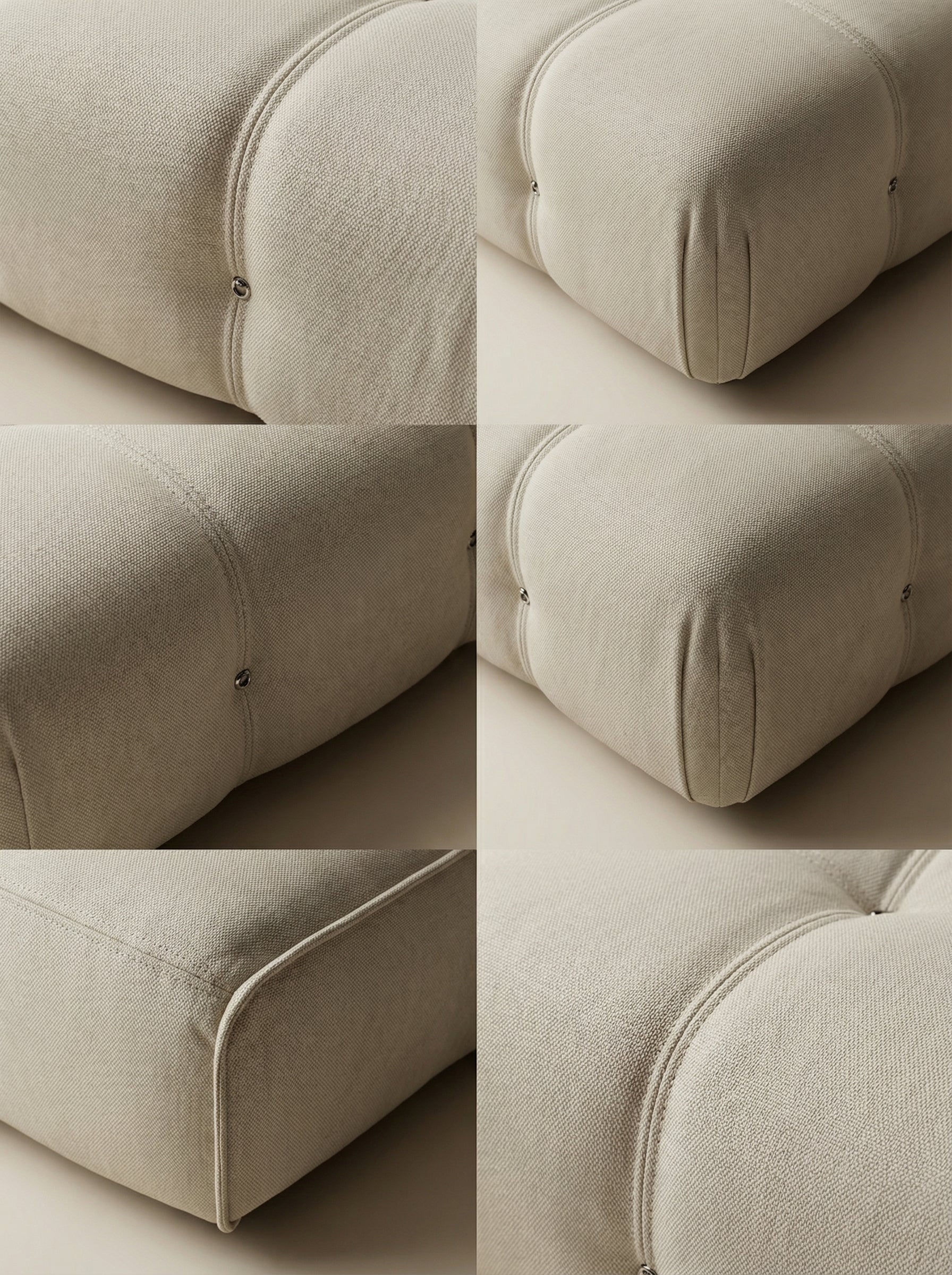 NIDO Ivory Tufted Lounge Chair