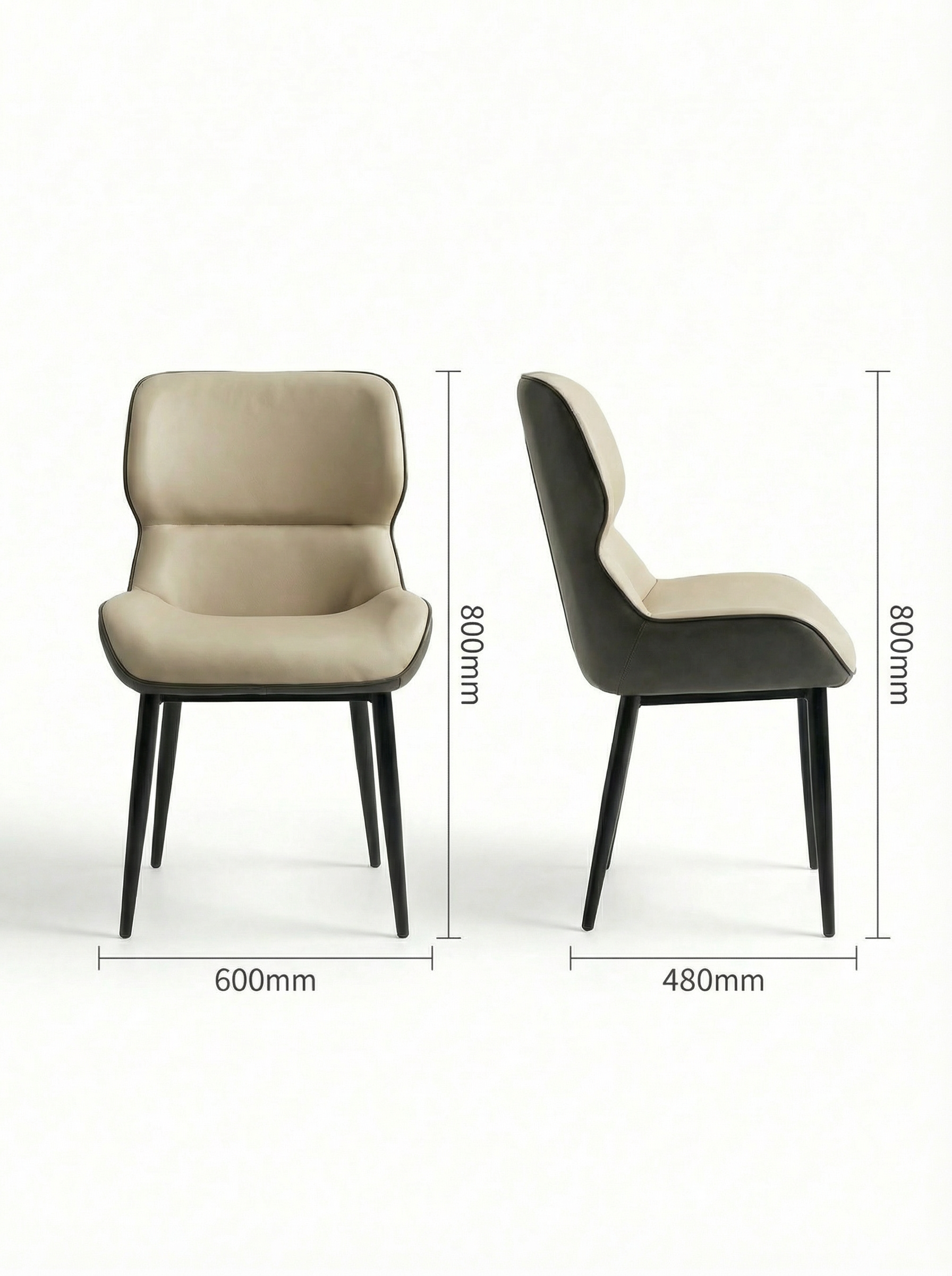 SIENA Two-Tone Upholstered Dining Chair