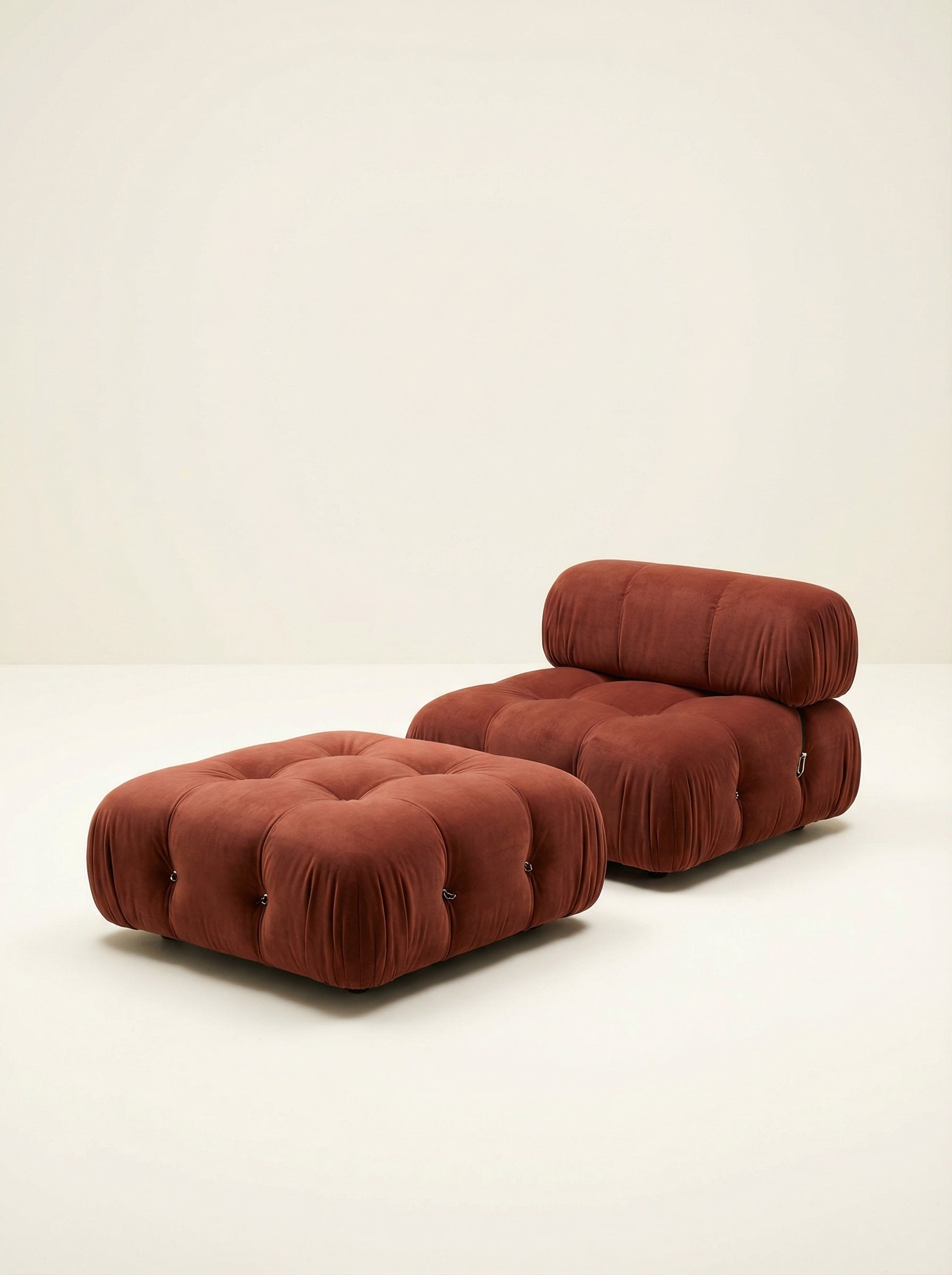 NIDO Terracotta Tufted Ottoman