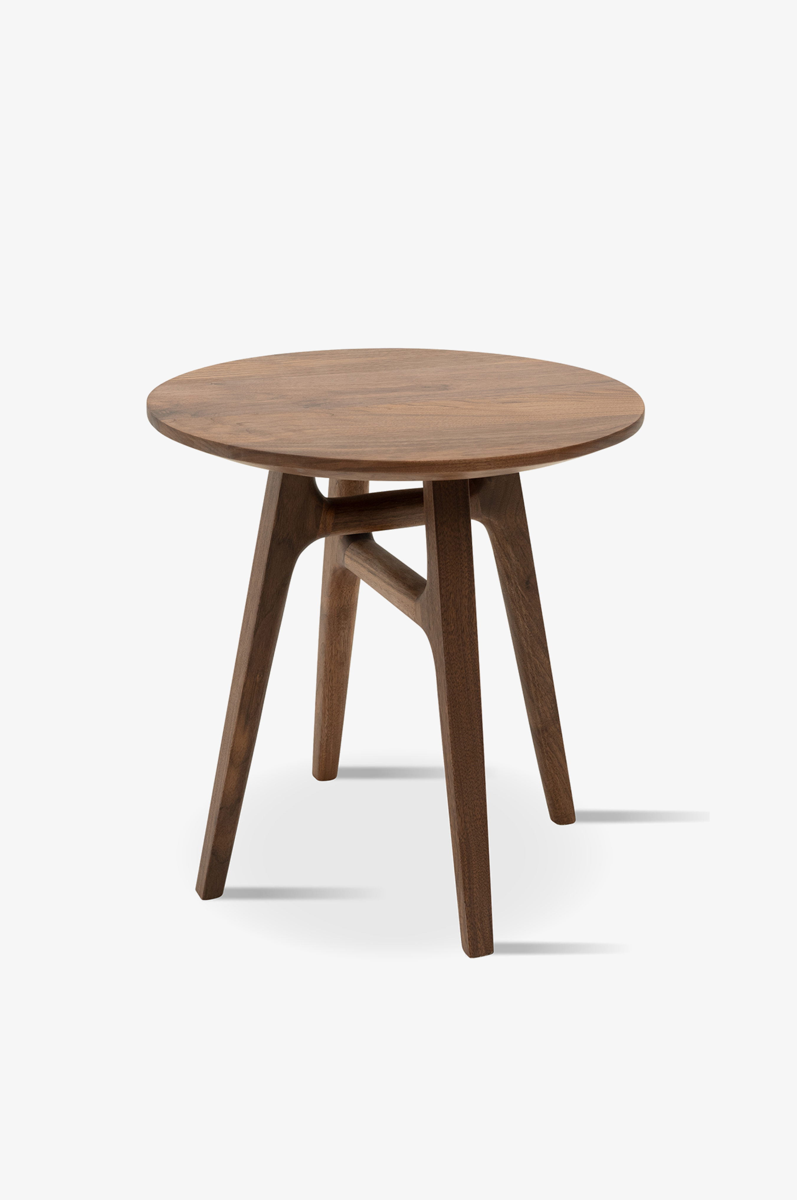 YU Solid Black Walnut Japandi Side Table