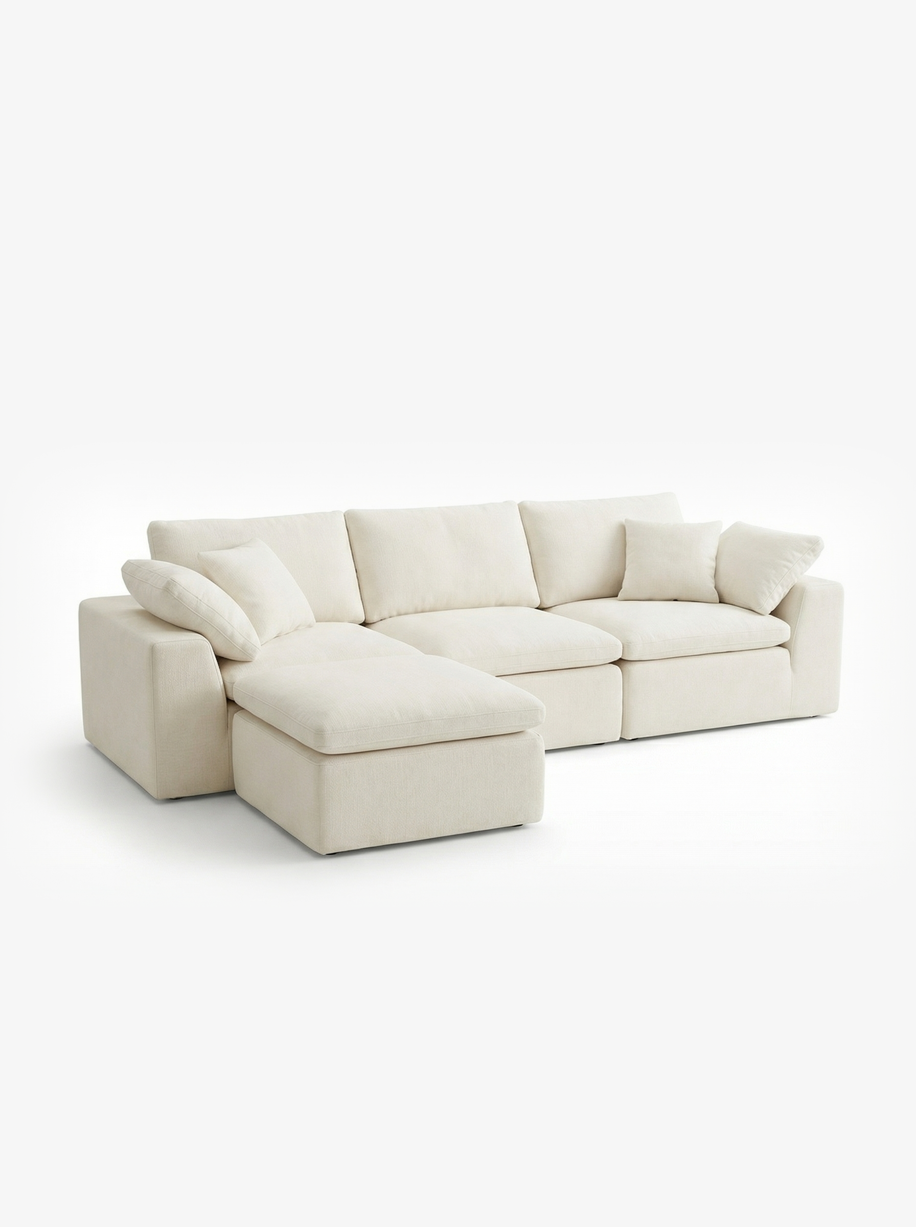 LEENE 4-Seater Modular Sofa with Ottoman