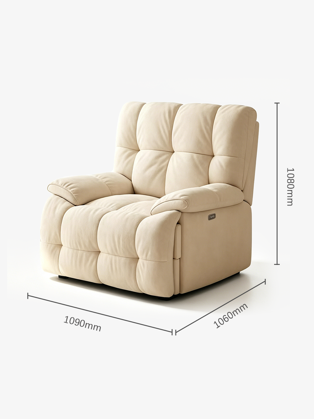 CUMULO Electric Recliner Rocking Chair
