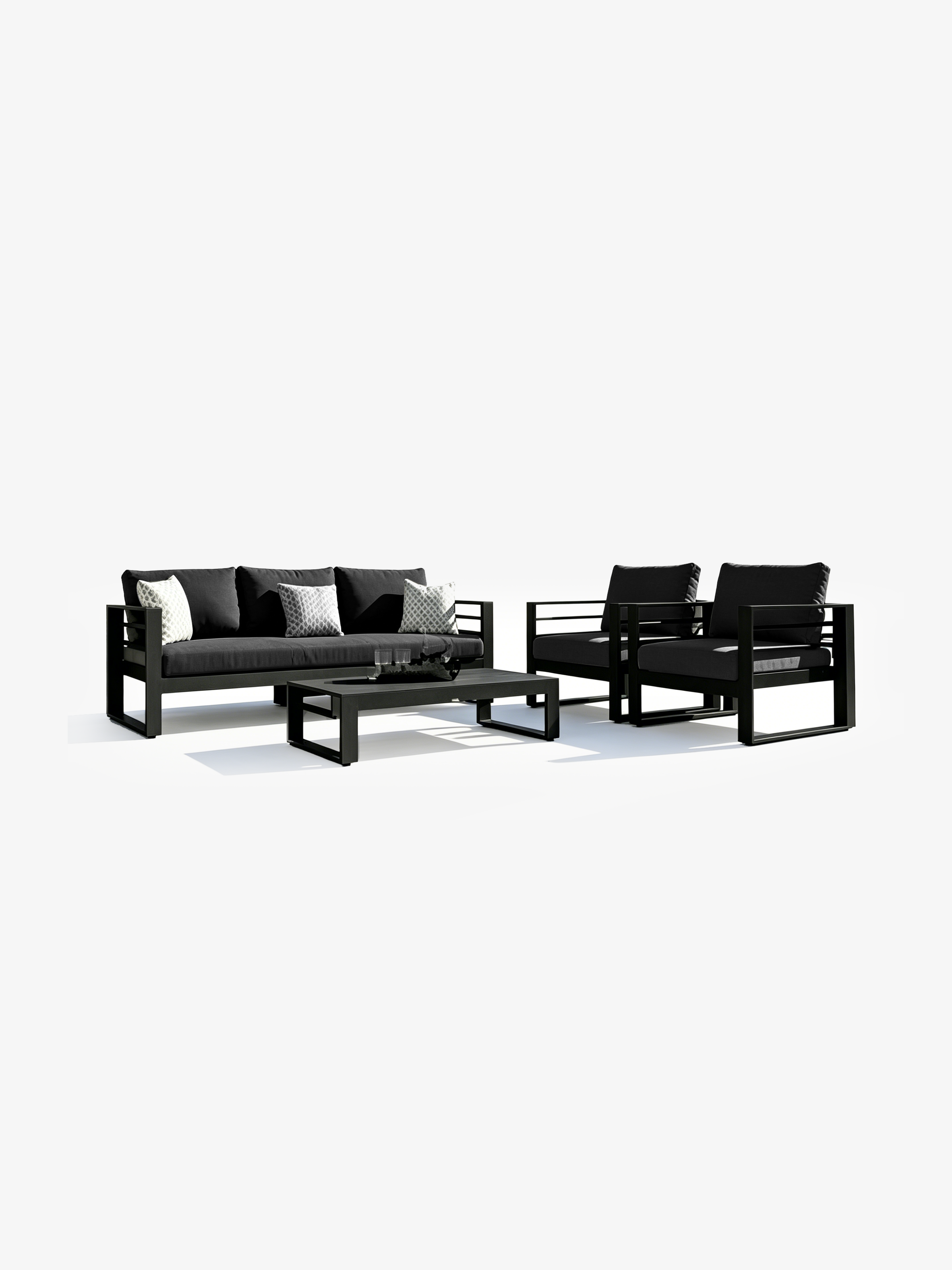 Forge Outdoor Sofa Set | 1+3 Seater with Coffee Table