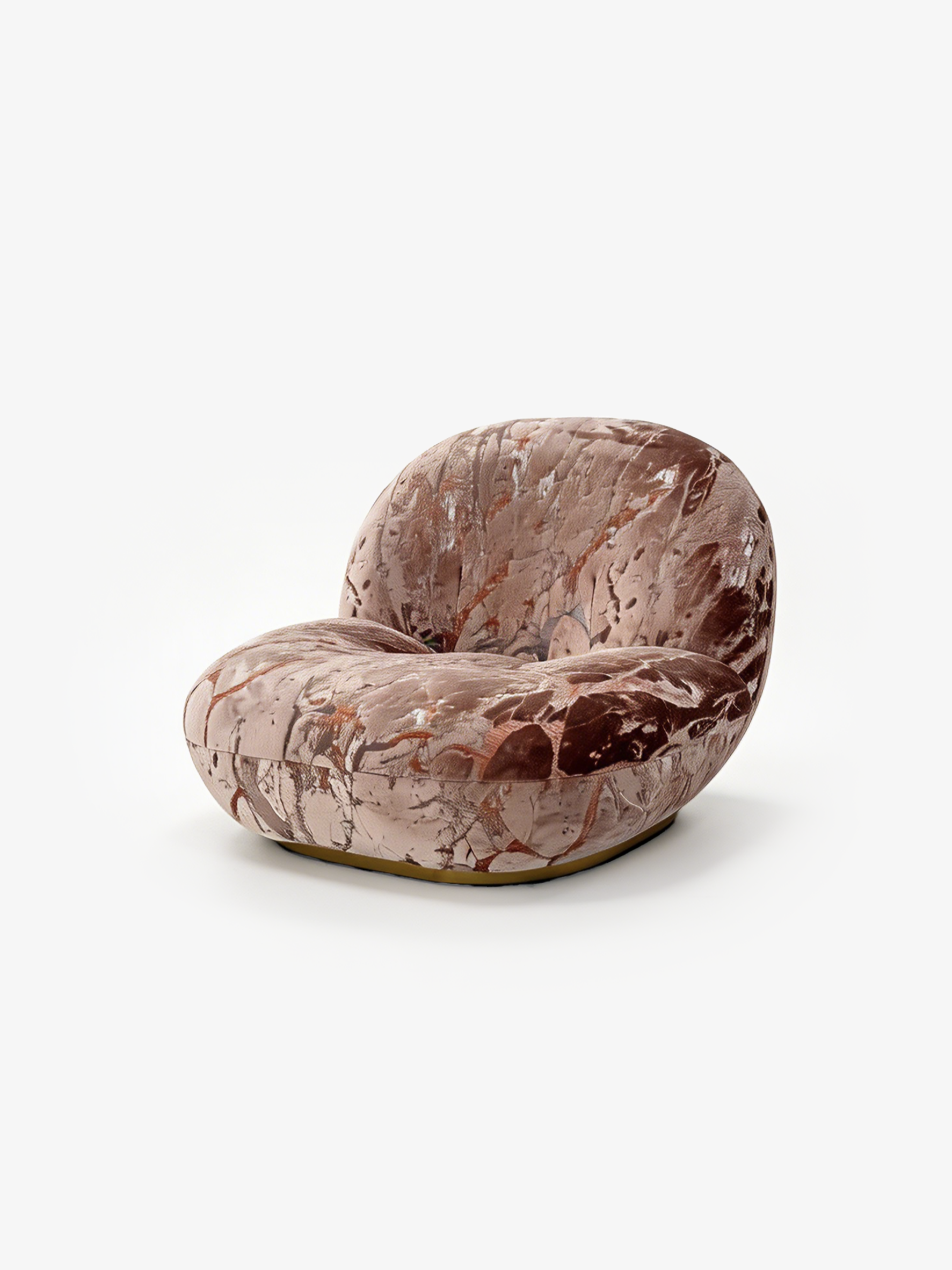 BOLLA Marble Velvet Lounge Chair