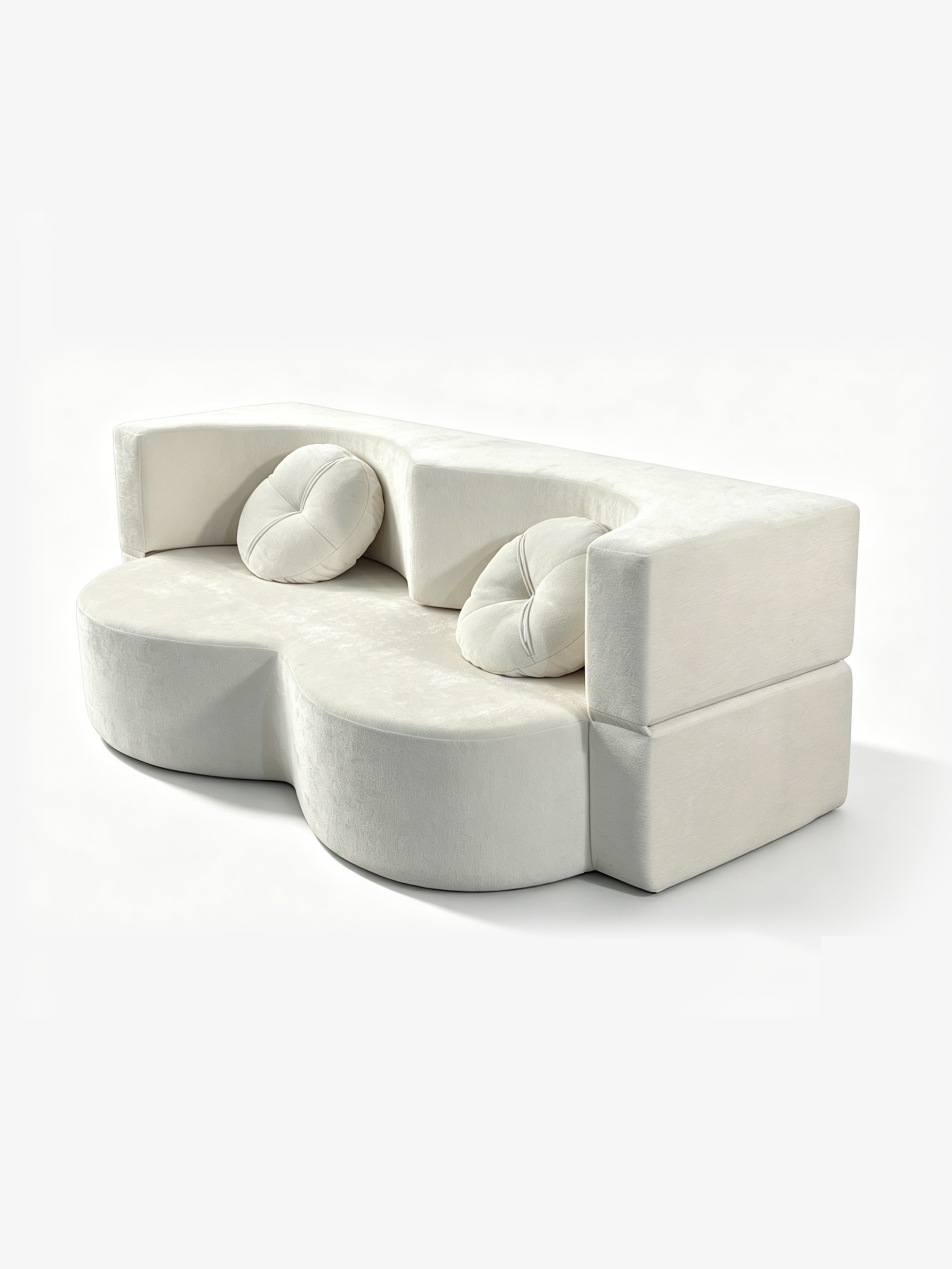 Arc Scandinavian Contemporary Bouclé 3-Seater Sofa