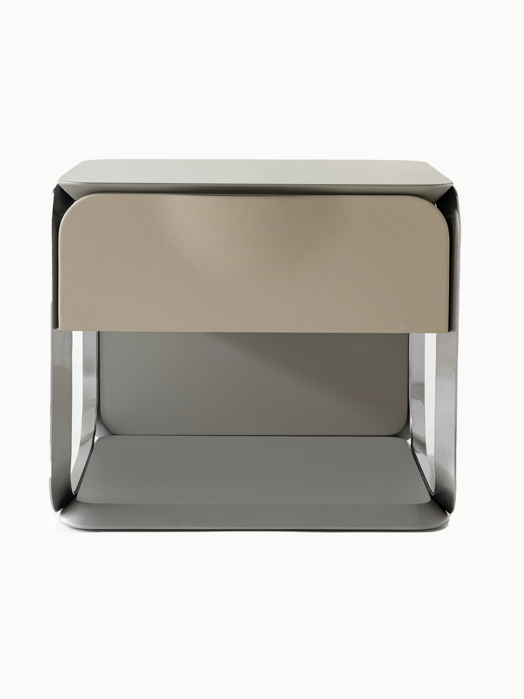 LYRA Stainless Steel Bedside Table