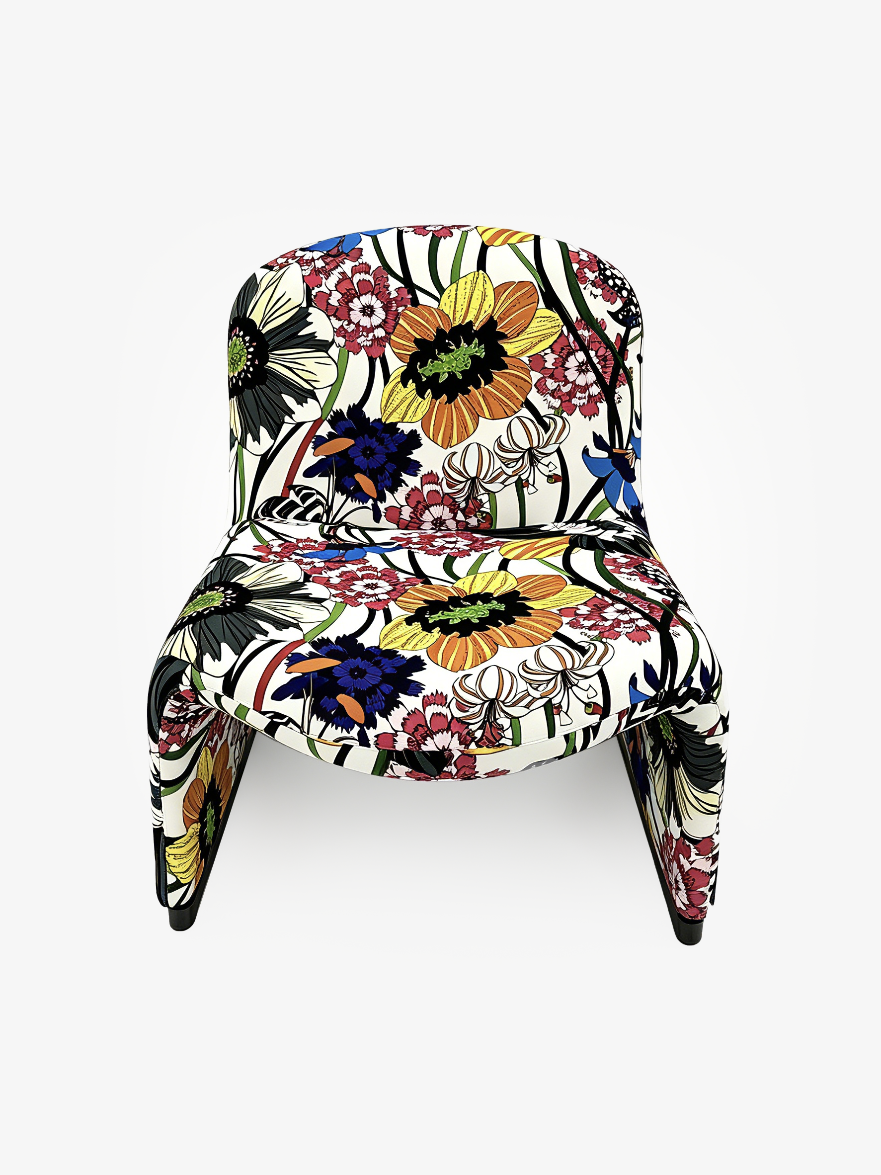 FIORE Floral Slipper Lounge Chair