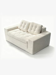 Cord Italian Contemporary Velvet 2-Seater Sofa