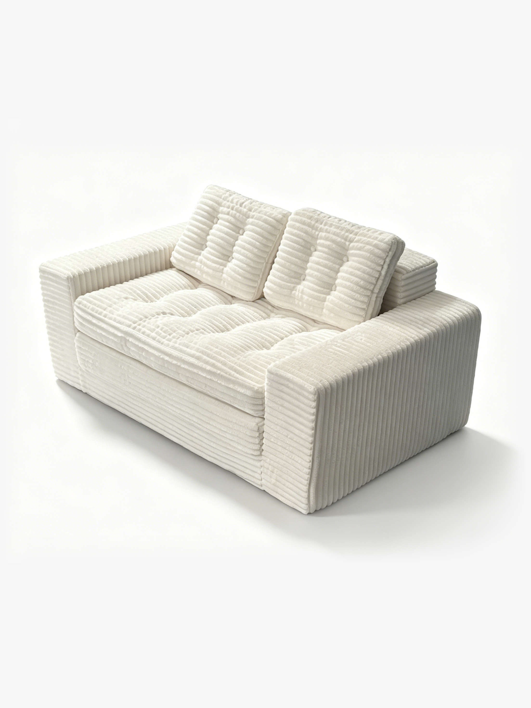 Cord Italian Contemporary Velvet 2-Seater Sofa